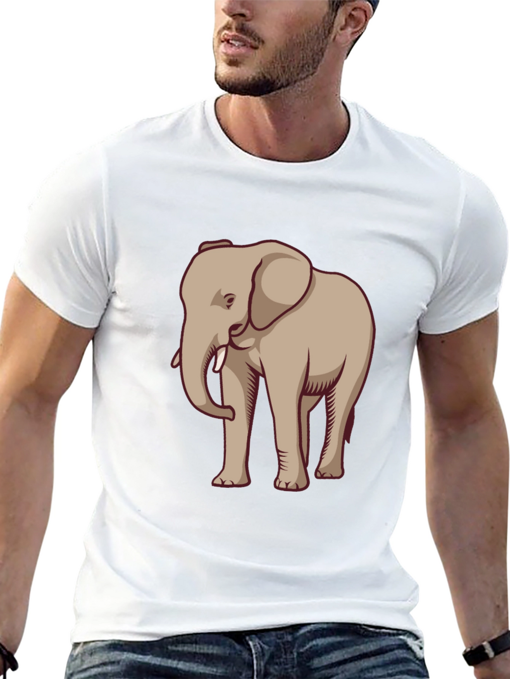 Elephant Graphic Tee - Casual Style