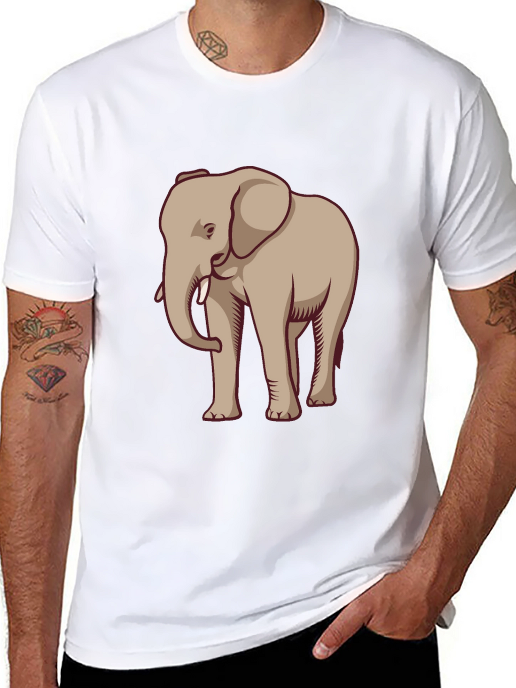 Elephant Graphic Tee - Casual Style