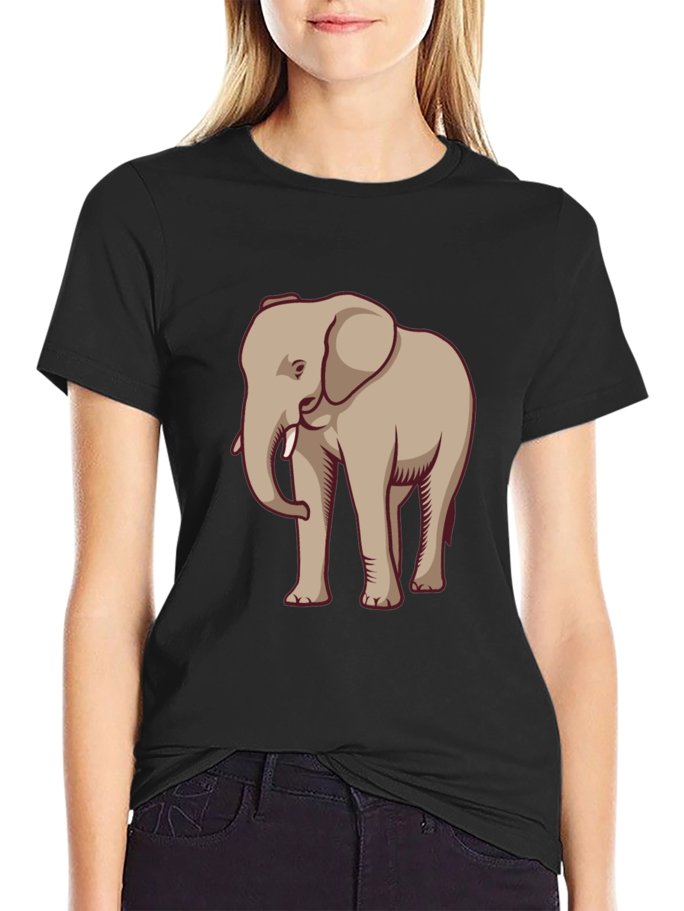 Elephant Graphic Tee - Casual Style