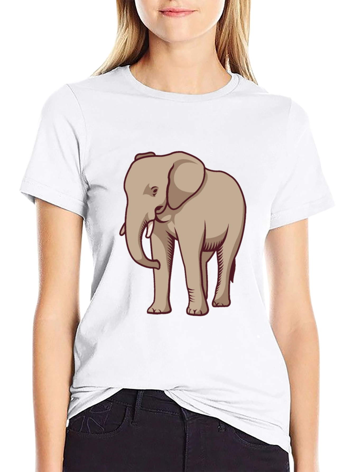 Elephant Graphic Tee - Casual Style