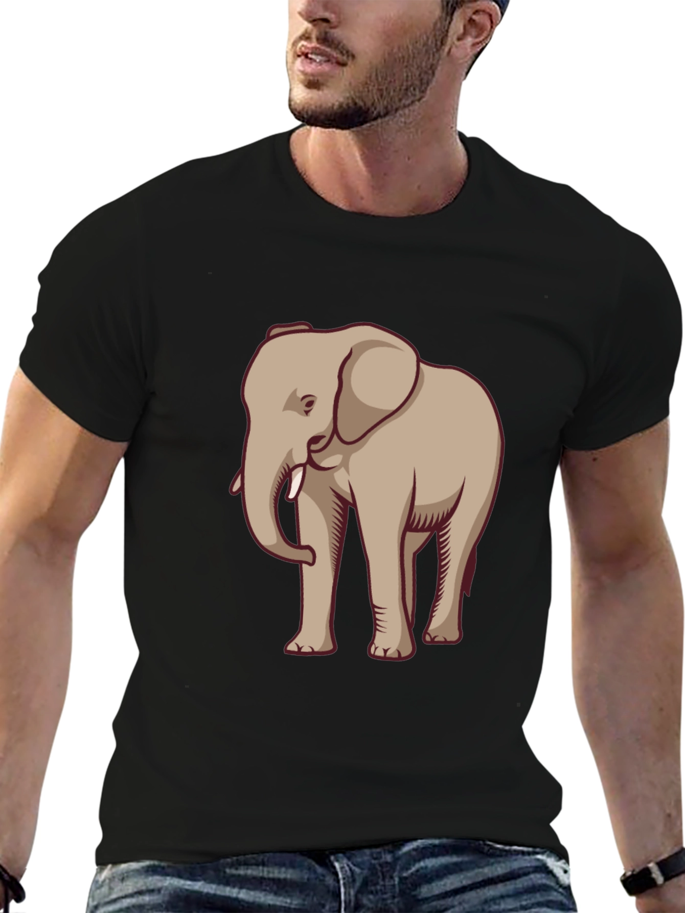 Elephant Graphic Tee - Casual Style