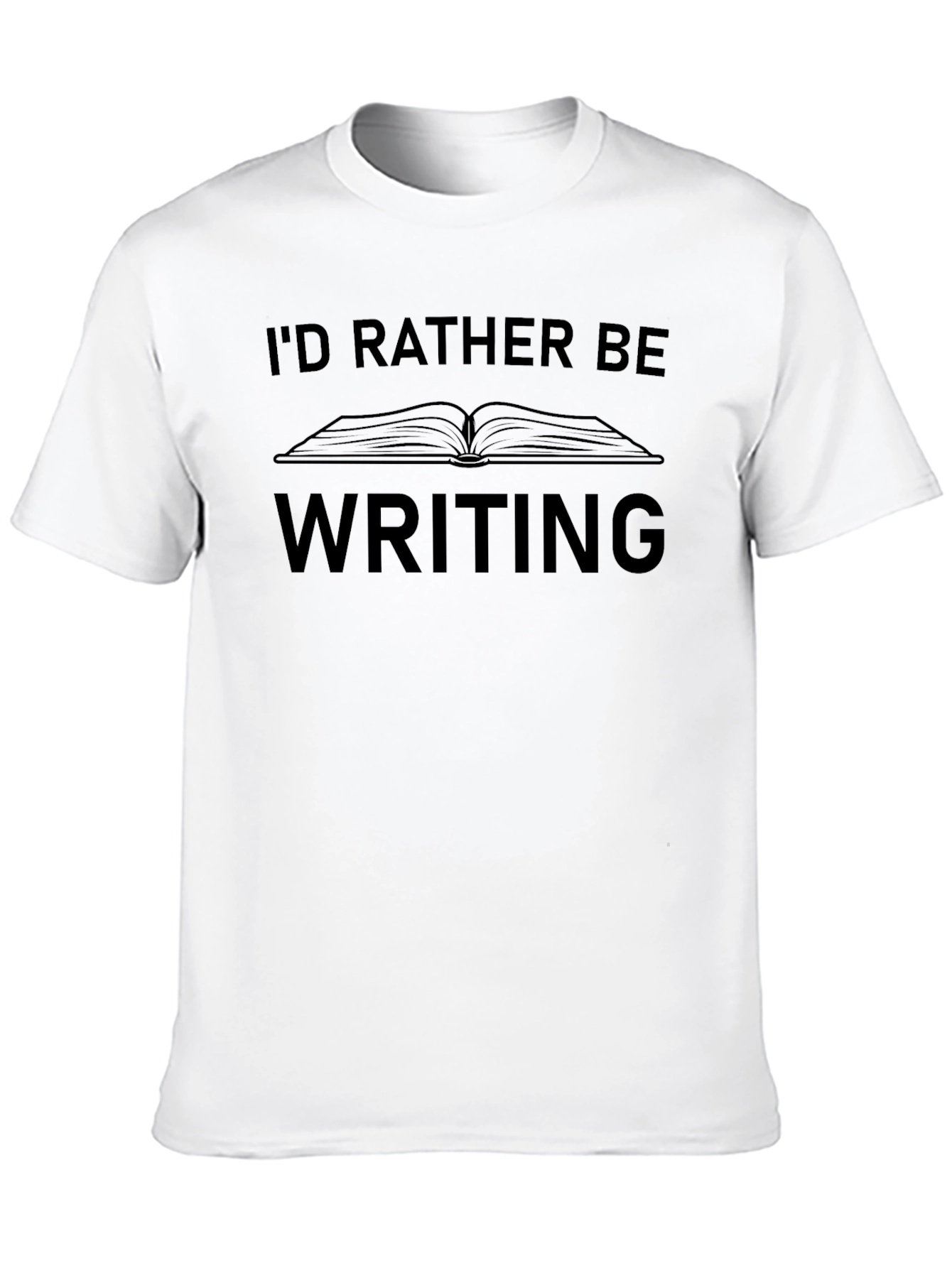 Writers Tee - Id Rather Be Writing Book Lover T-Shirt