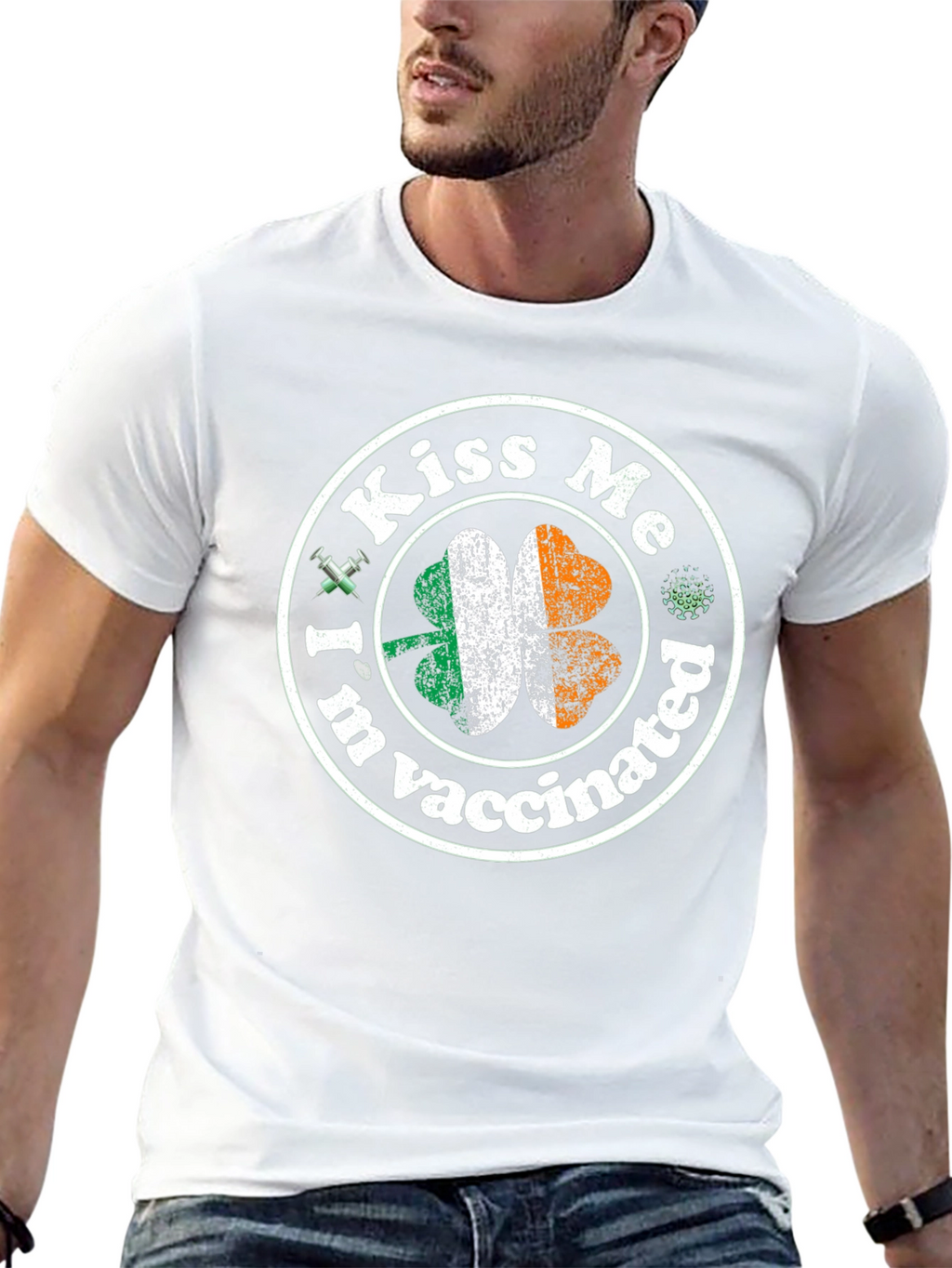 Kiss Me Im Vaccinated St. Patricks Day T-Shirt