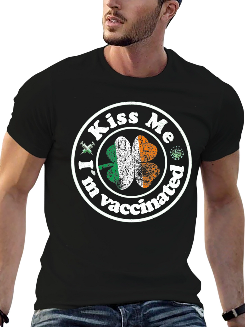 Kiss Me Im Vaccinated St. Patricks Day T-Shirt