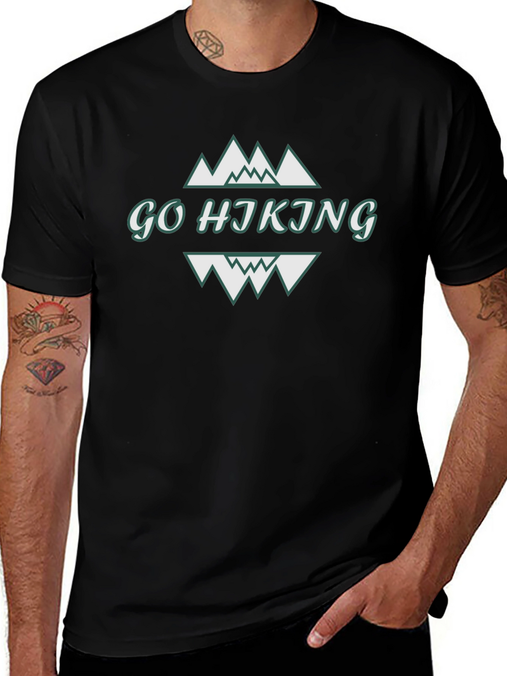Go Hiking Graphic T-Shirt
