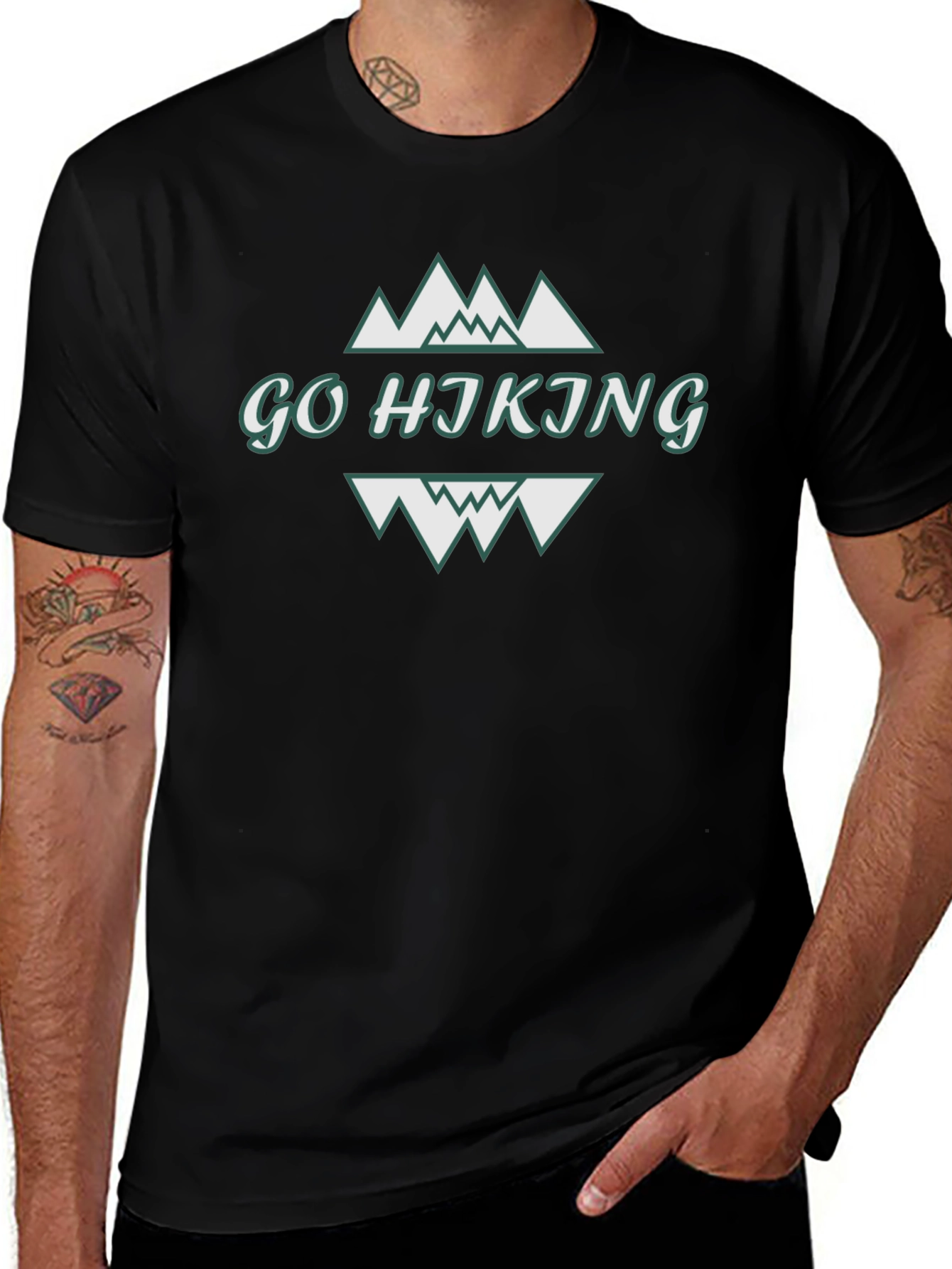 Go Hiking Graphic T-Shirt