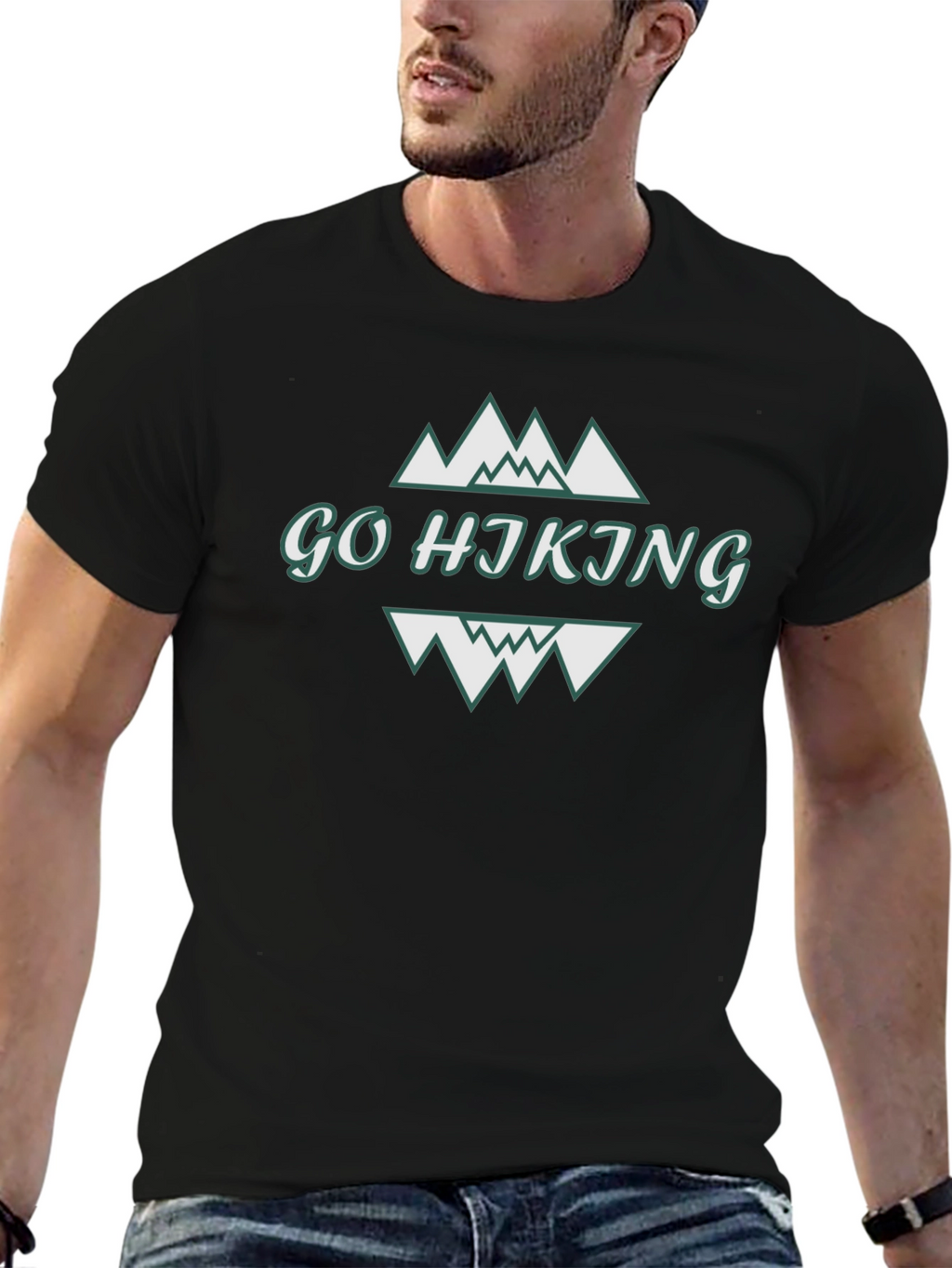 Go Hiking Graphic T-Shirt
