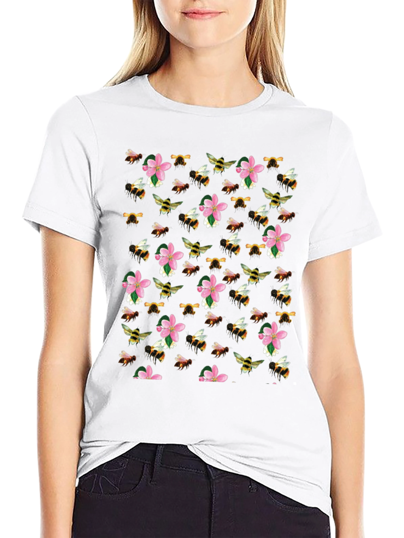 Bee & Blossom Print T-Shirt