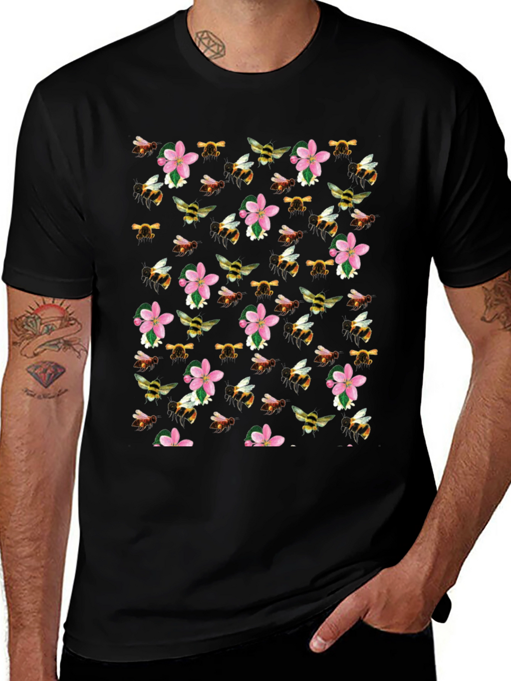 Bee & Blossom Print T-Shirt