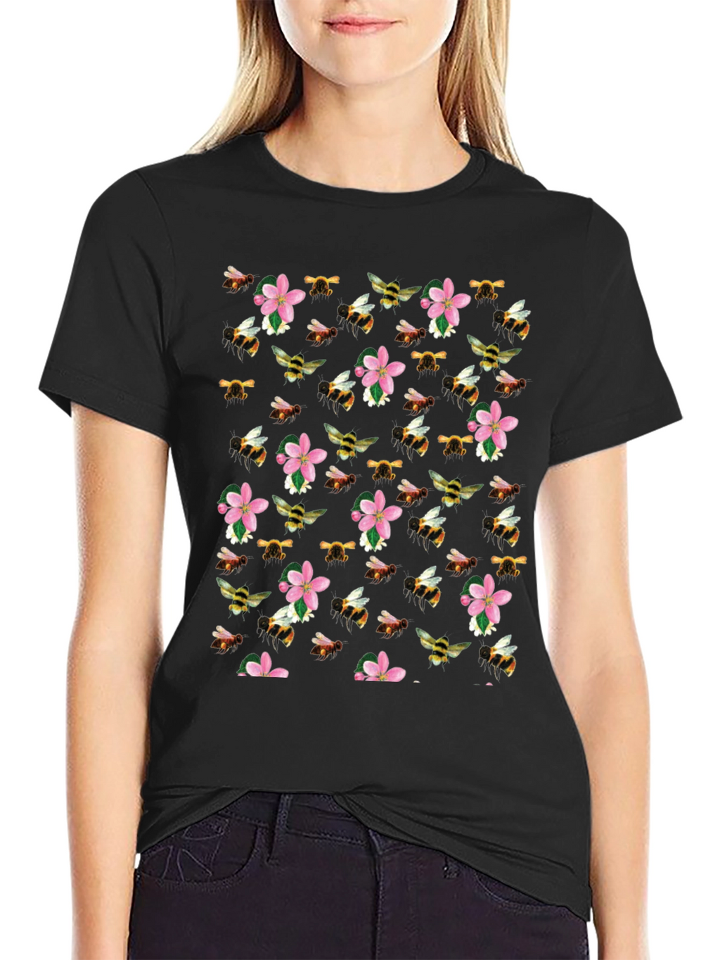 Bee & Blossom Print T-Shirt
