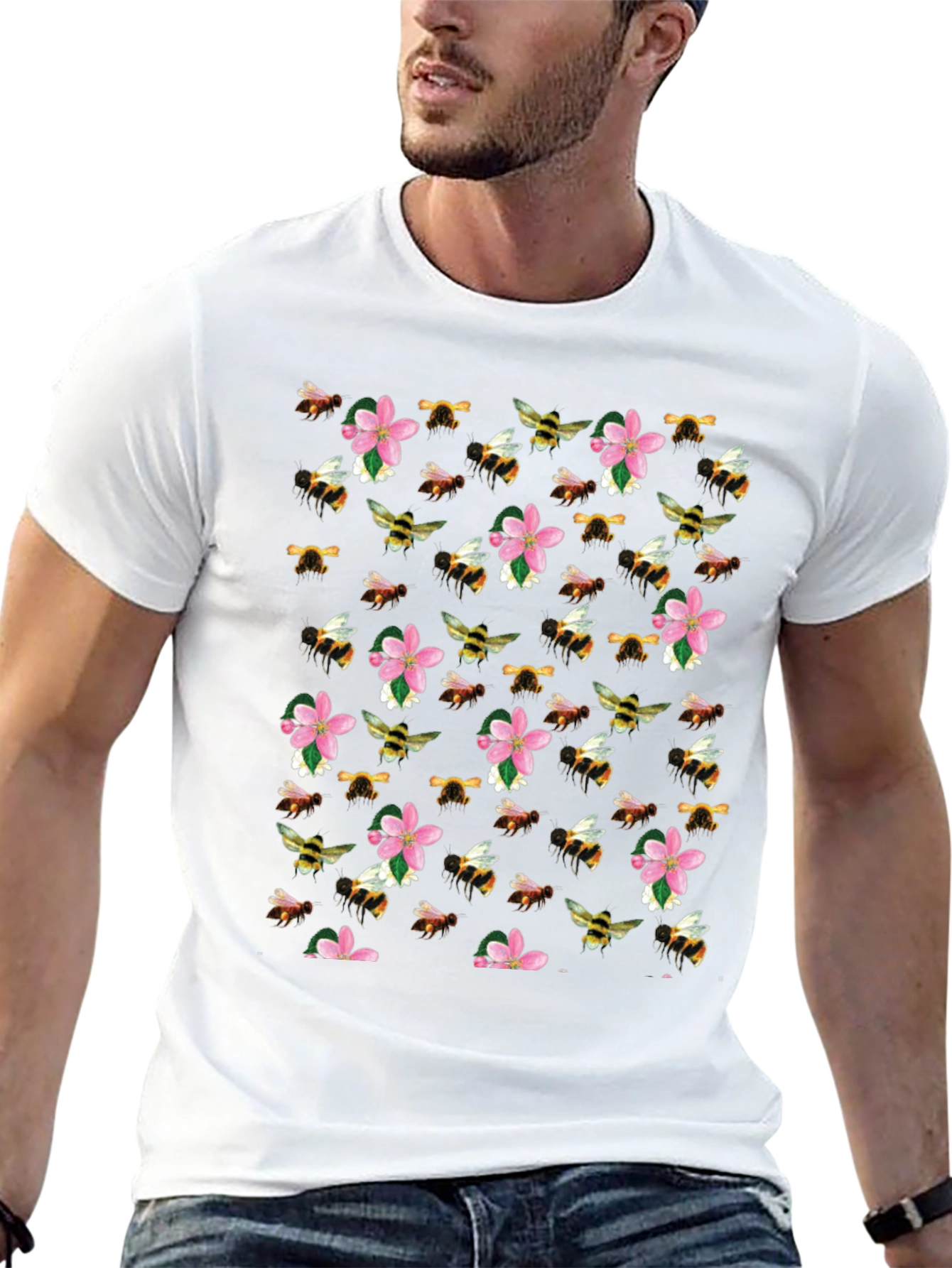 Bee & Blossom Print T-Shirt
