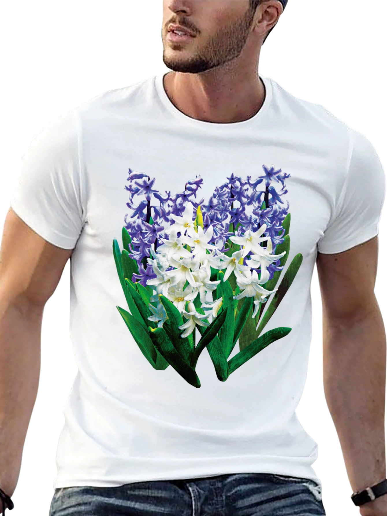 Floral Hyacinth Graphic T-Shirt