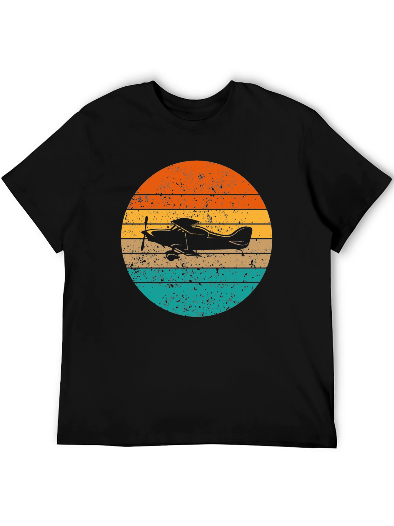 Vintage Airplane Sunset T-Shirt