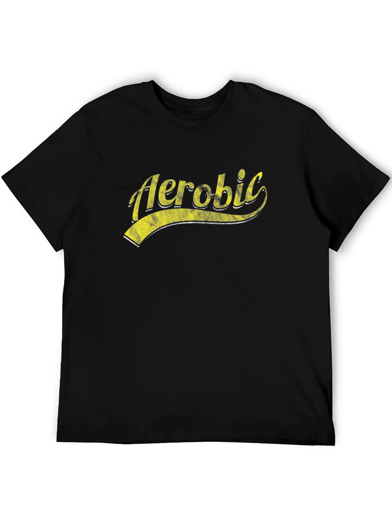 Retro Aerobic Graphic Tee - Black