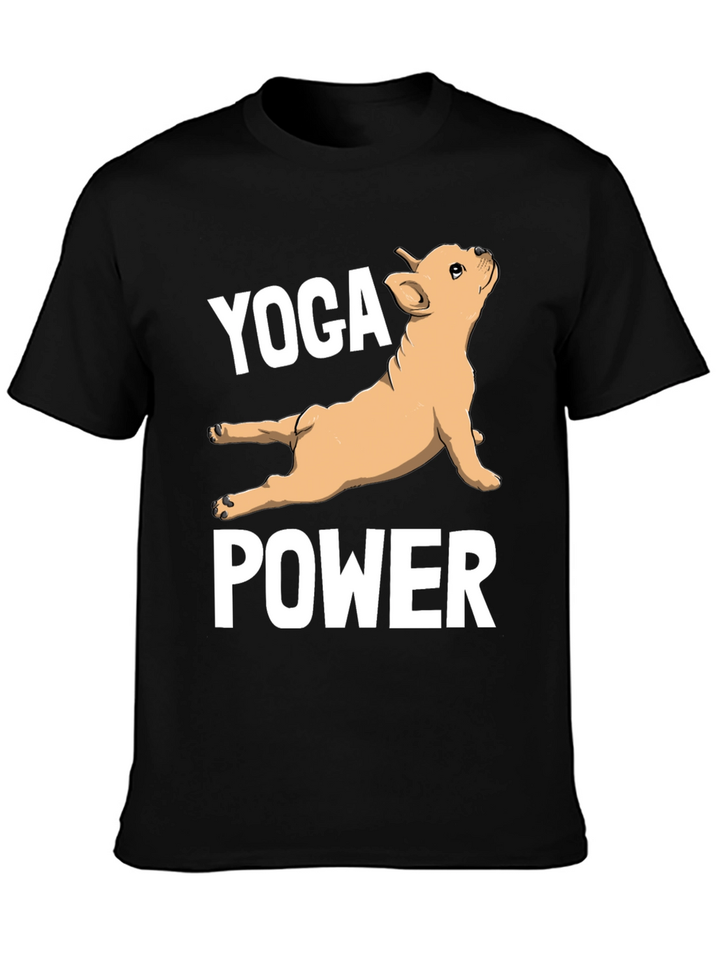 Yoga Power Bulldog Tee - Funny Dog Lover Shirt