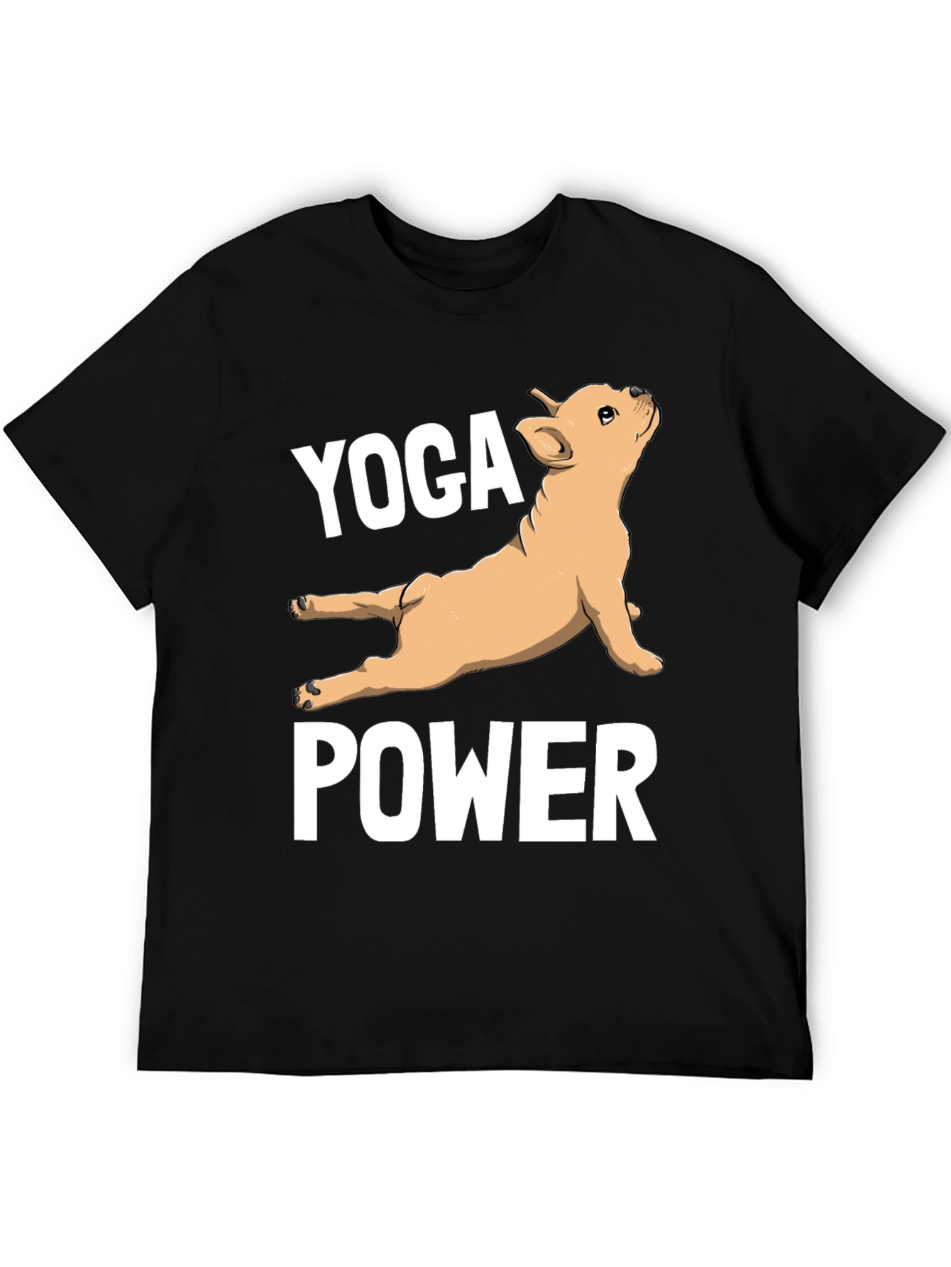 Yoga Power Bulldog Tee - Funny Dog Lover Shirt