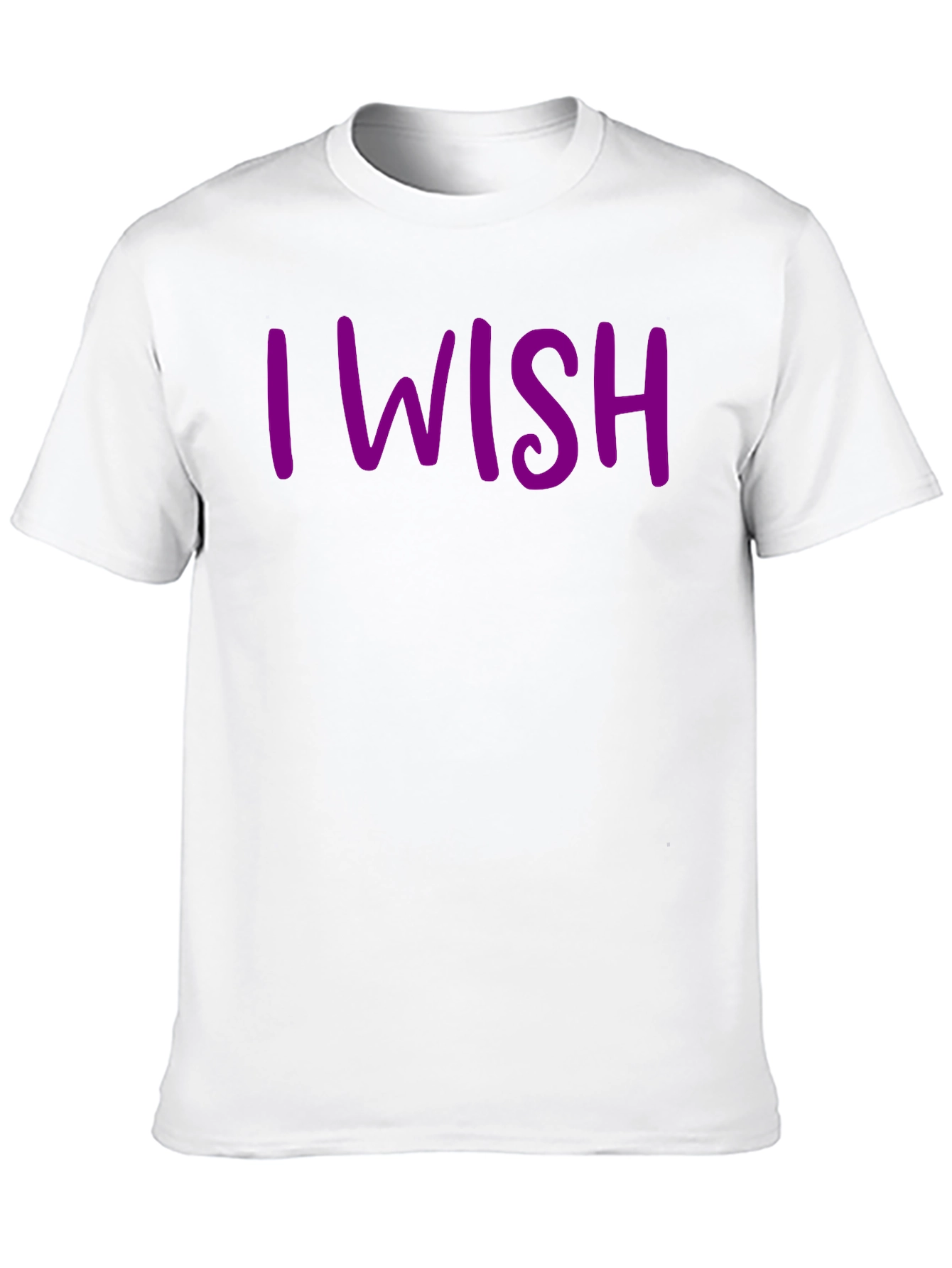 I Wish Graphic Tee - Casual Black T-Shirt