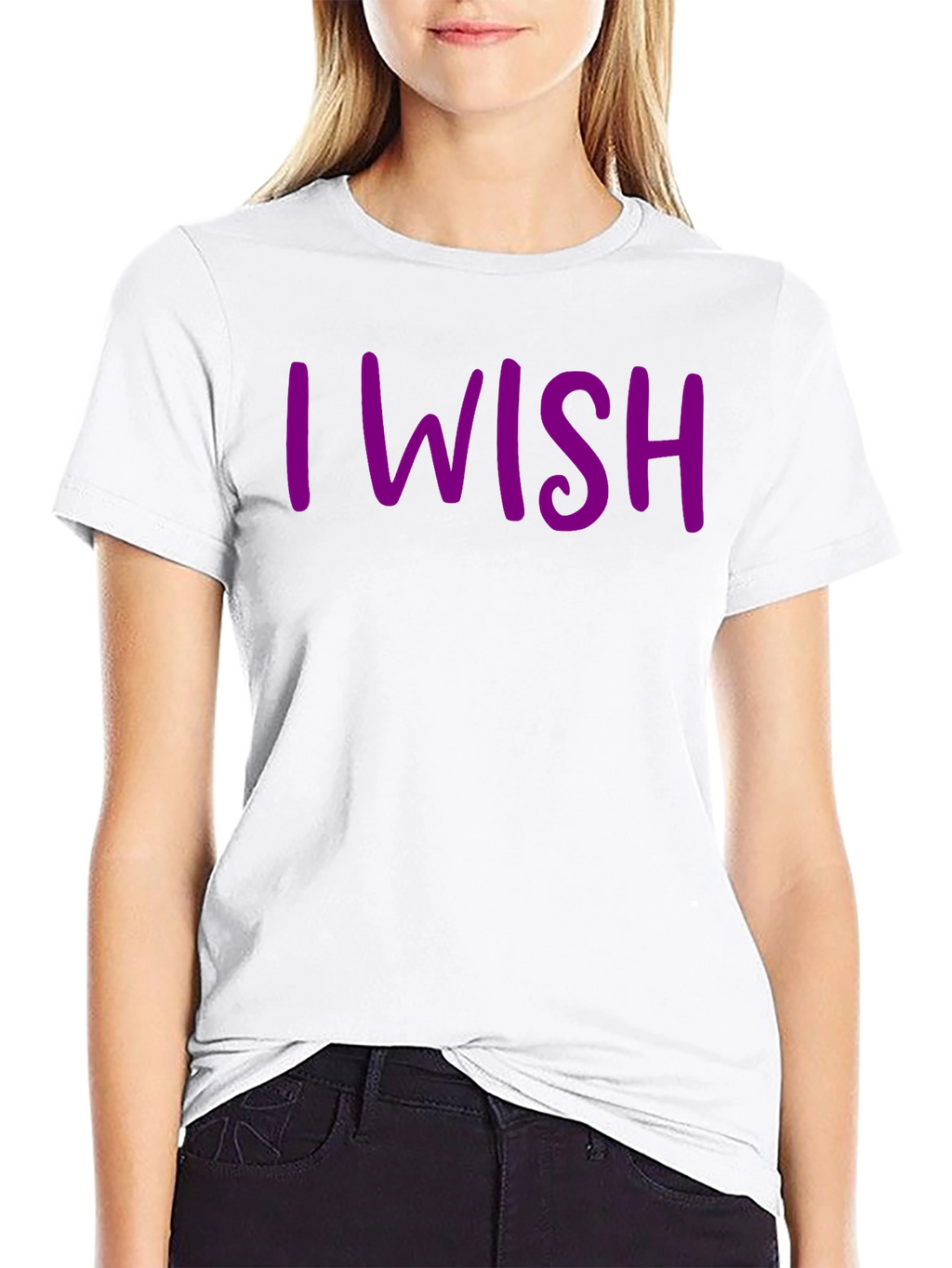 I Wish Graphic Tee - Casual Black T-Shirt