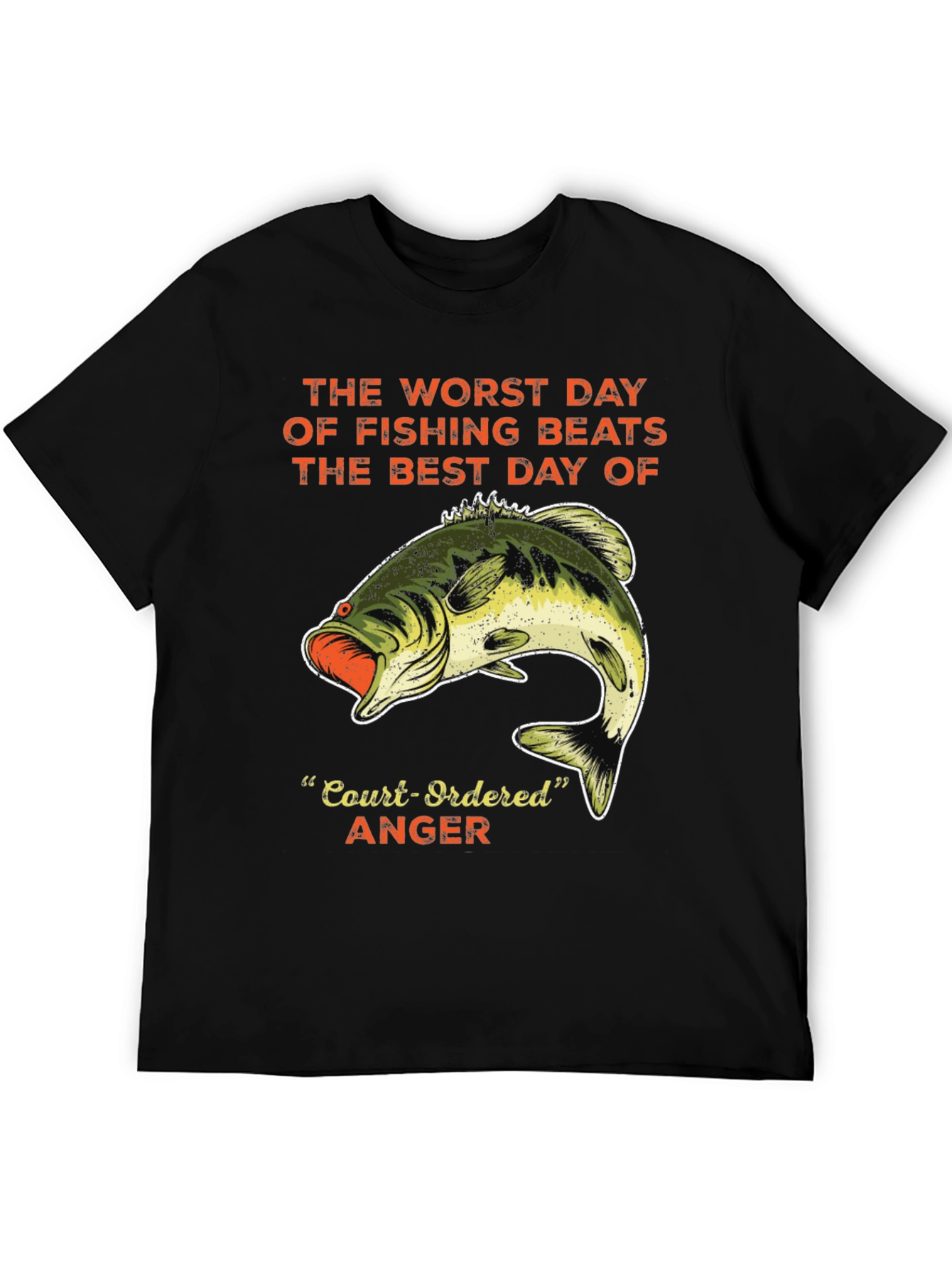 Fishing T-Shirt - Worst Day Fishing Beats Best Day