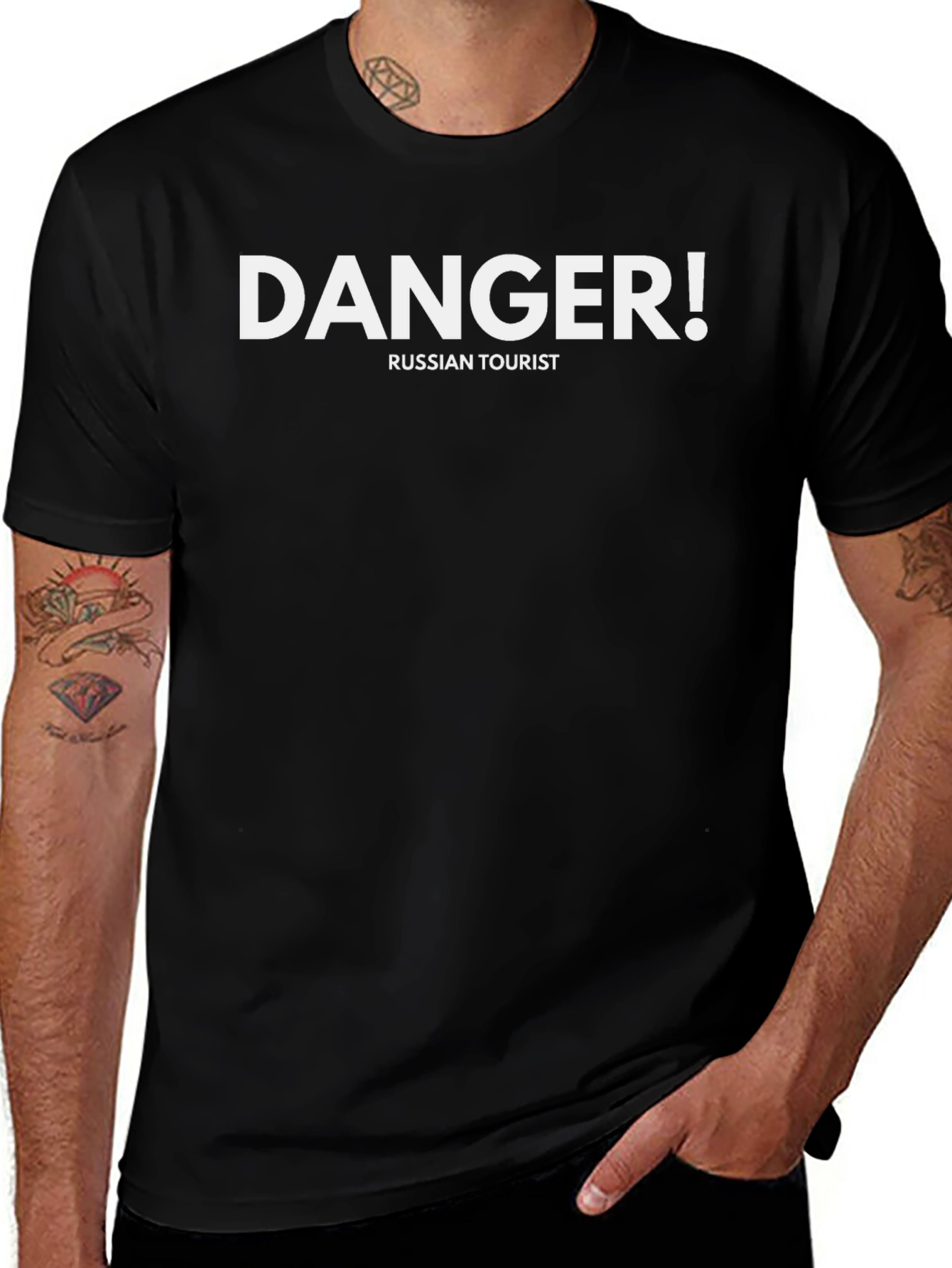 Danger! Russian Tourist - Novelty Graphic Tee
