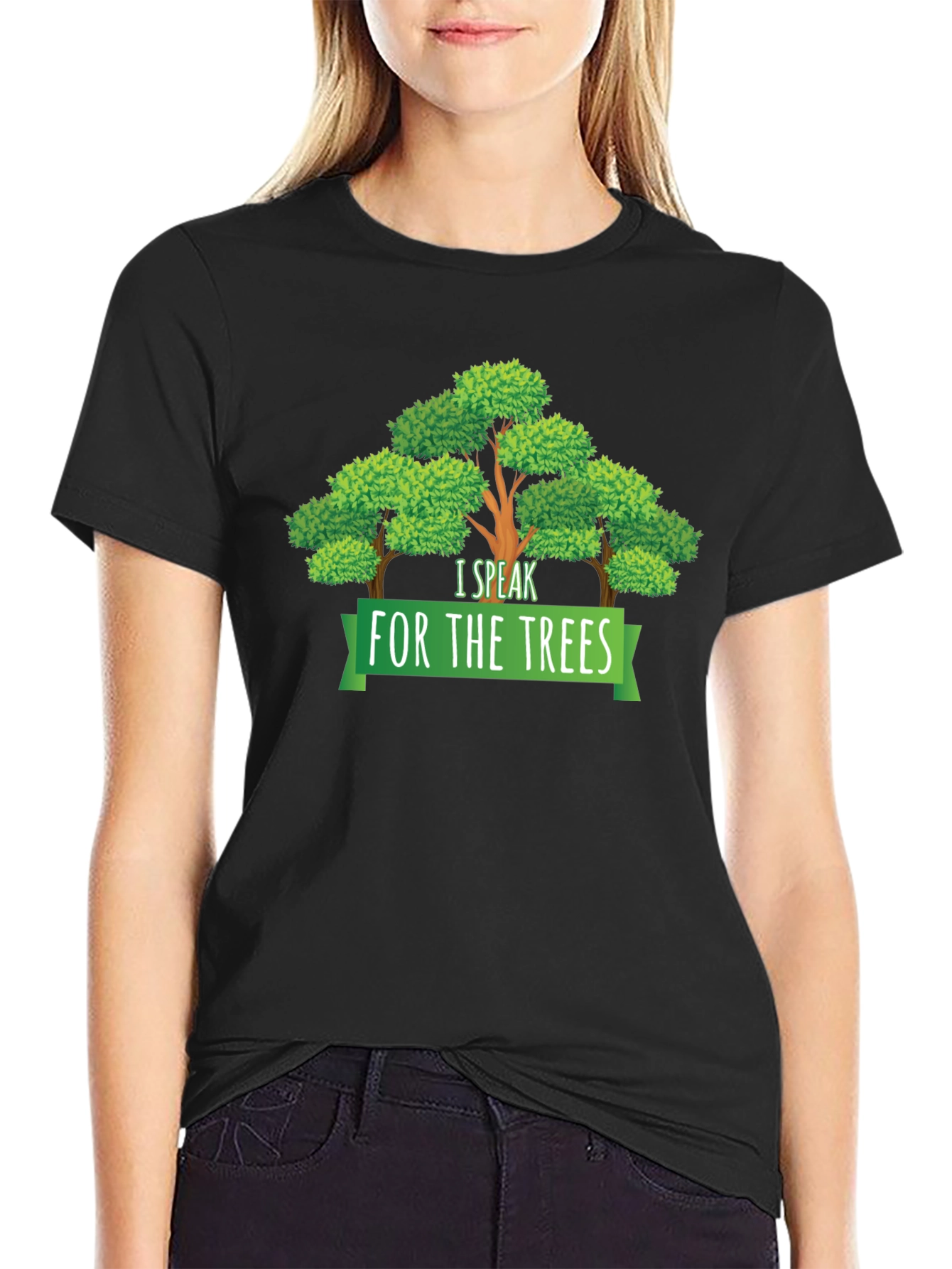 I Speak for the Trees Graphic Tee - Black