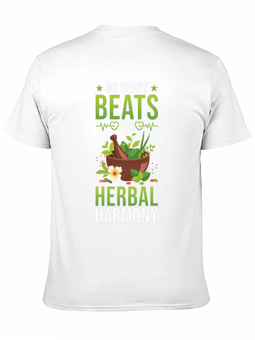 Herbal Harmony T-Shirt: My Heart Beats For Herbs