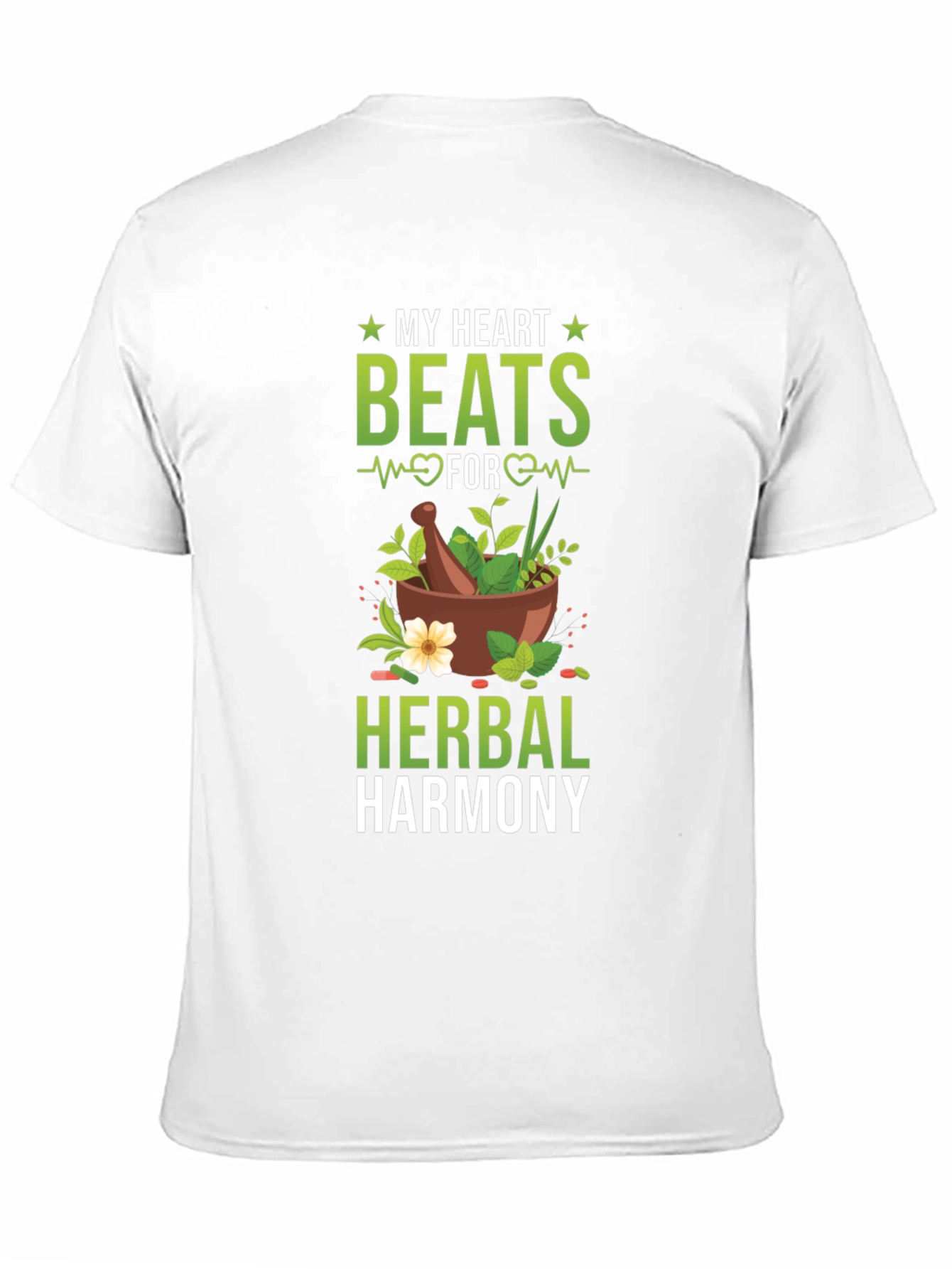 Herbal Harmony T-Shirt: My Heart Beats For Herbs