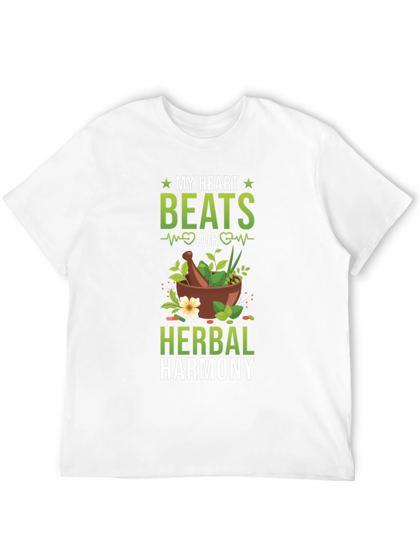 Herbal Harmony T-Shirt: My Heart Beats For Herbs