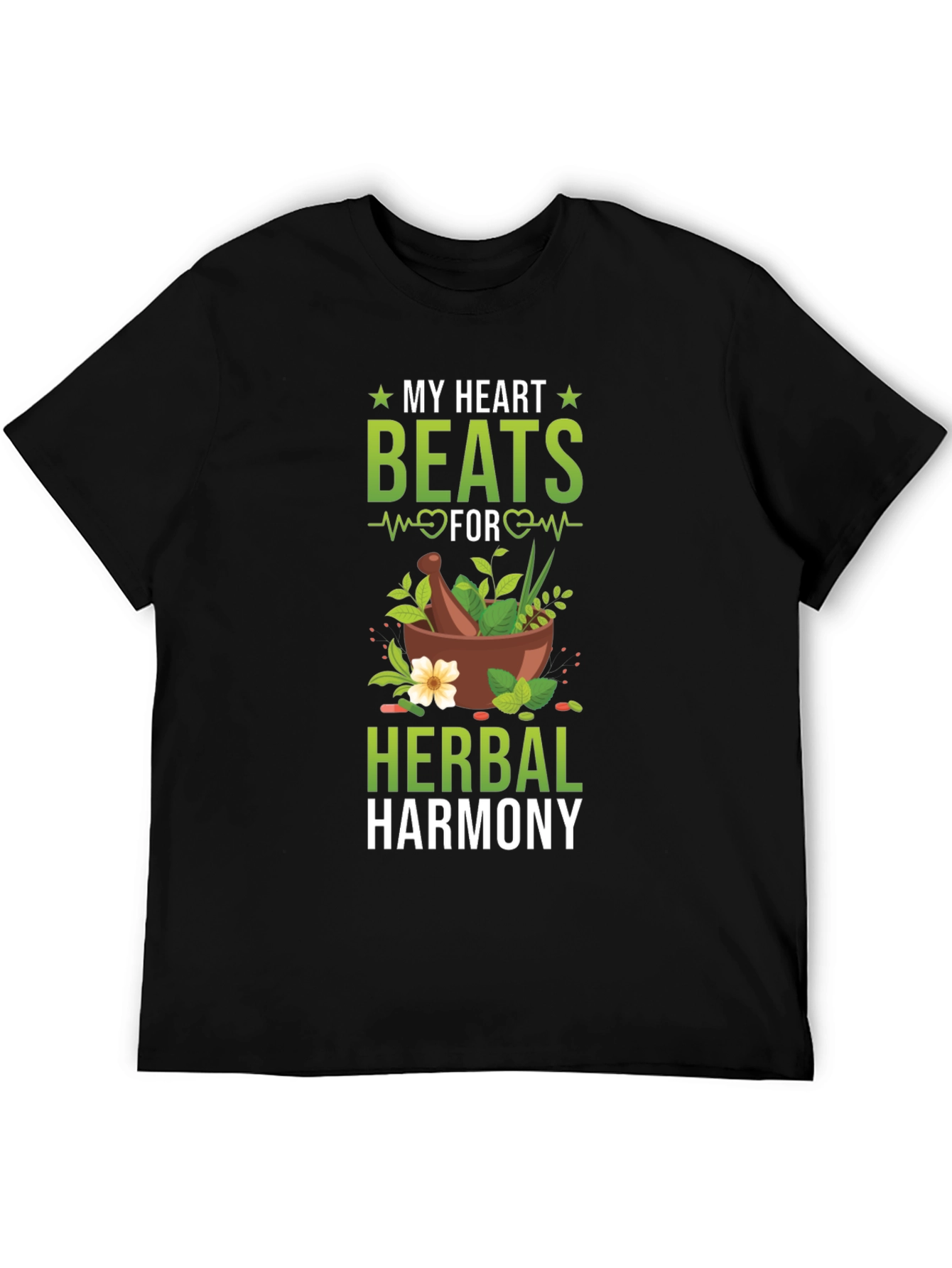 Herbal Harmony T-Shirt: My Heart Beats For Herbs