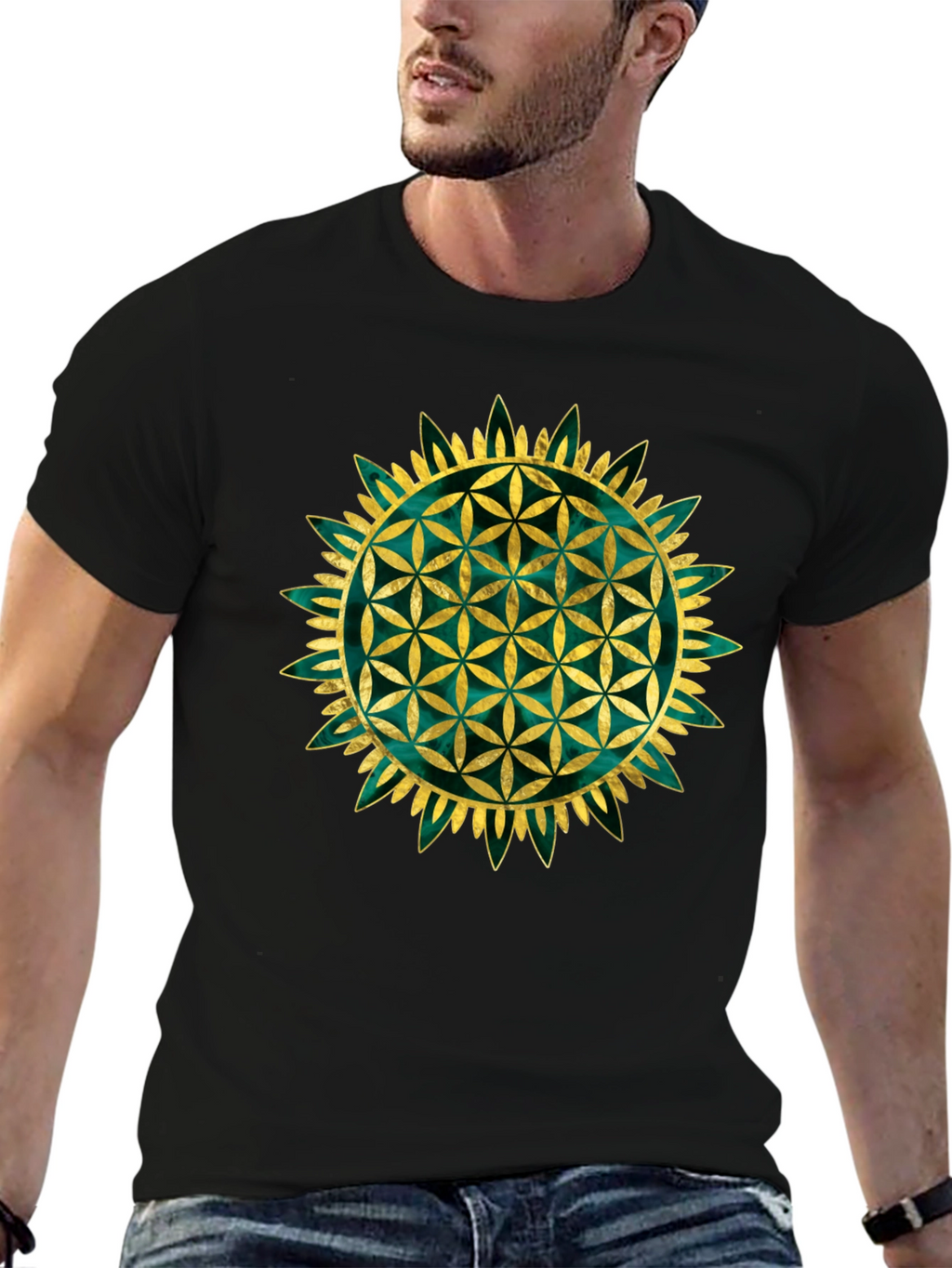 Flower of Life Graphic Tee - Sacred Geometry Shirt