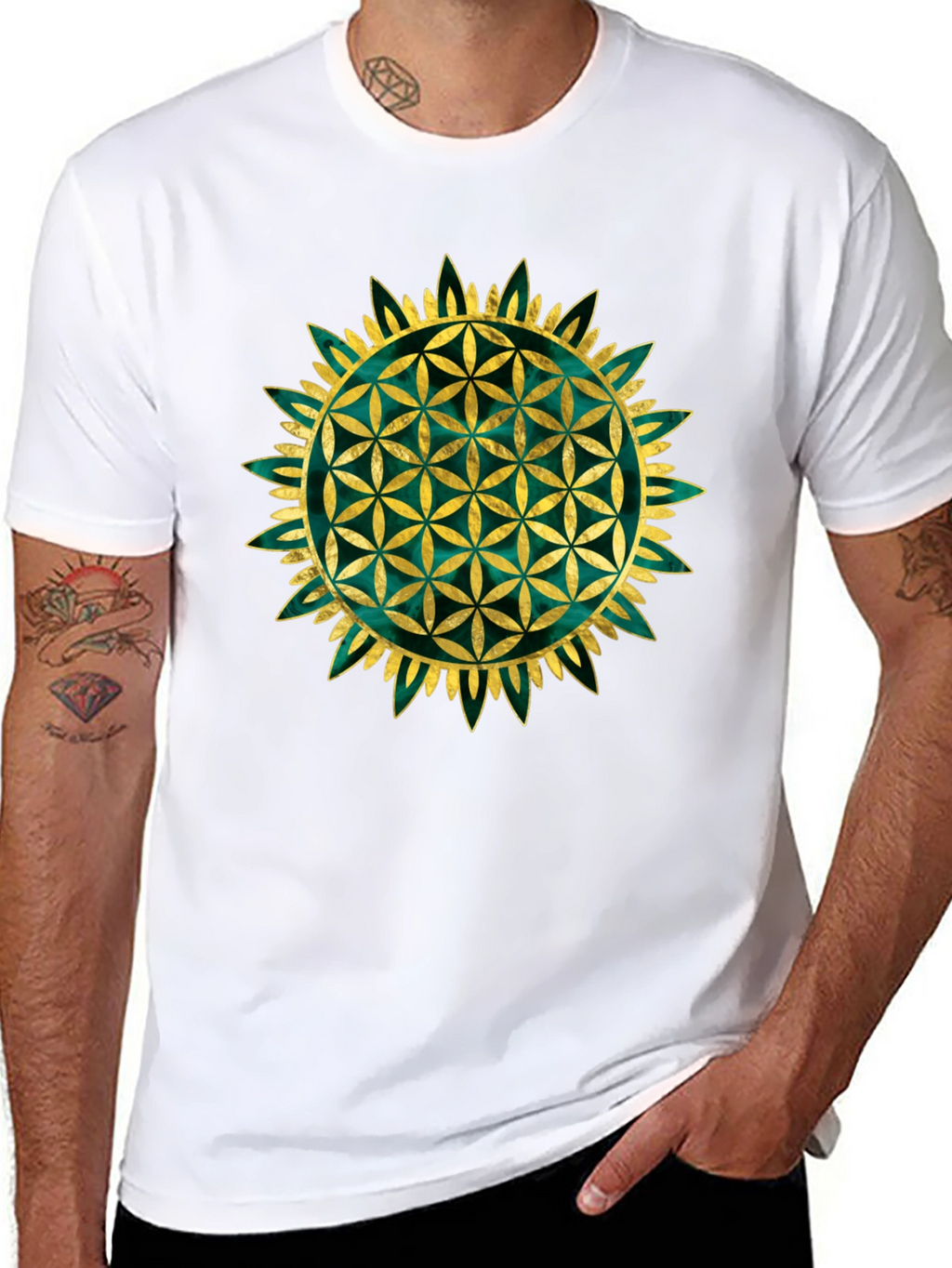 Flower of Life Graphic Tee - Sacred Geometry Shirt