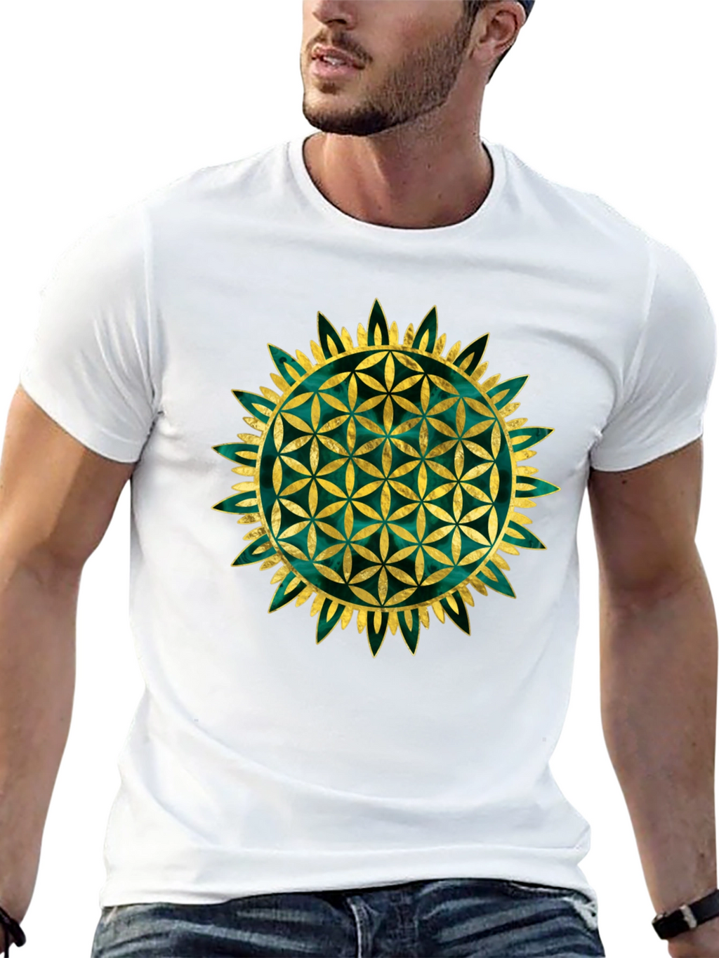 Flower of Life Graphic Tee - Sacred Geometry Shirt