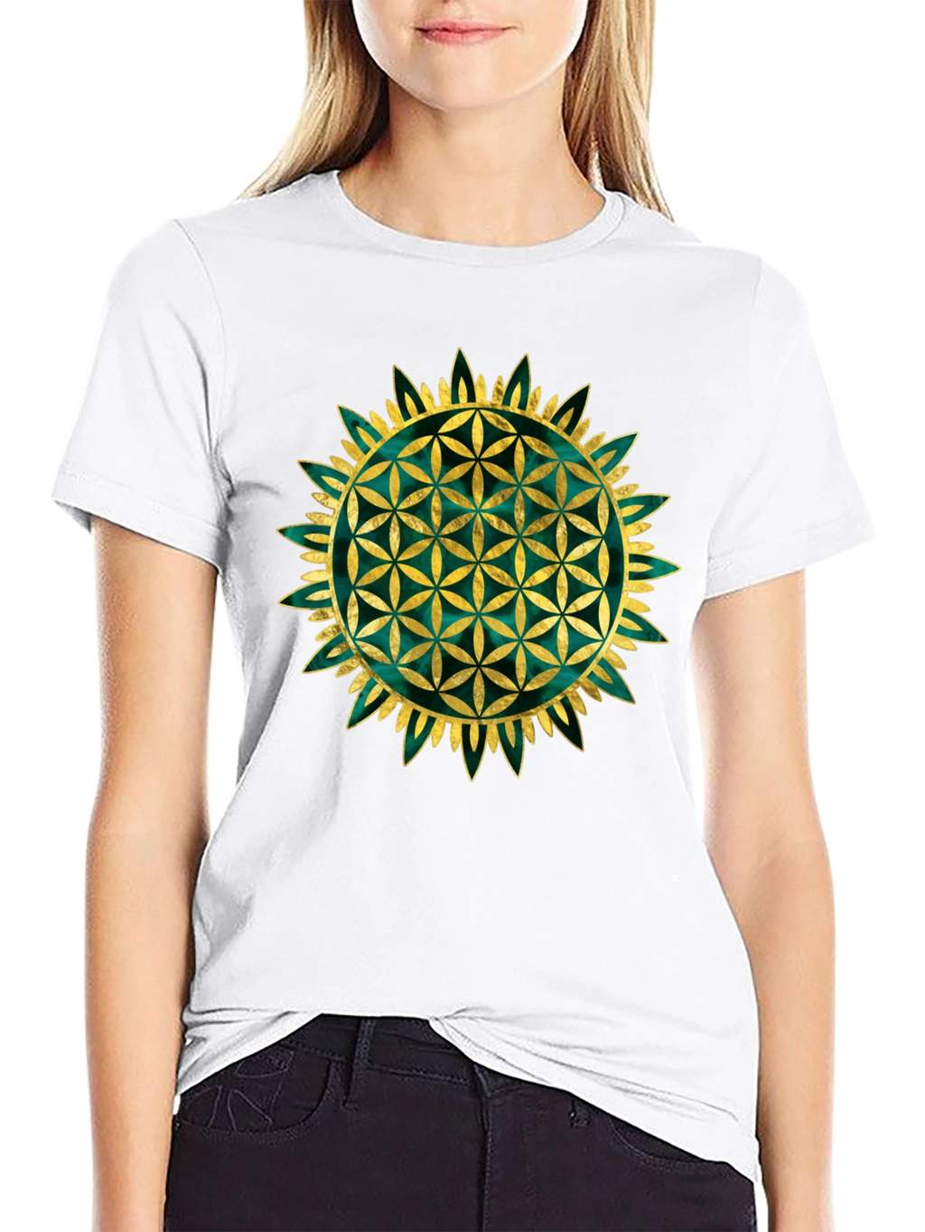 Flower of Life Graphic Tee - Sacred Geometry Shirt