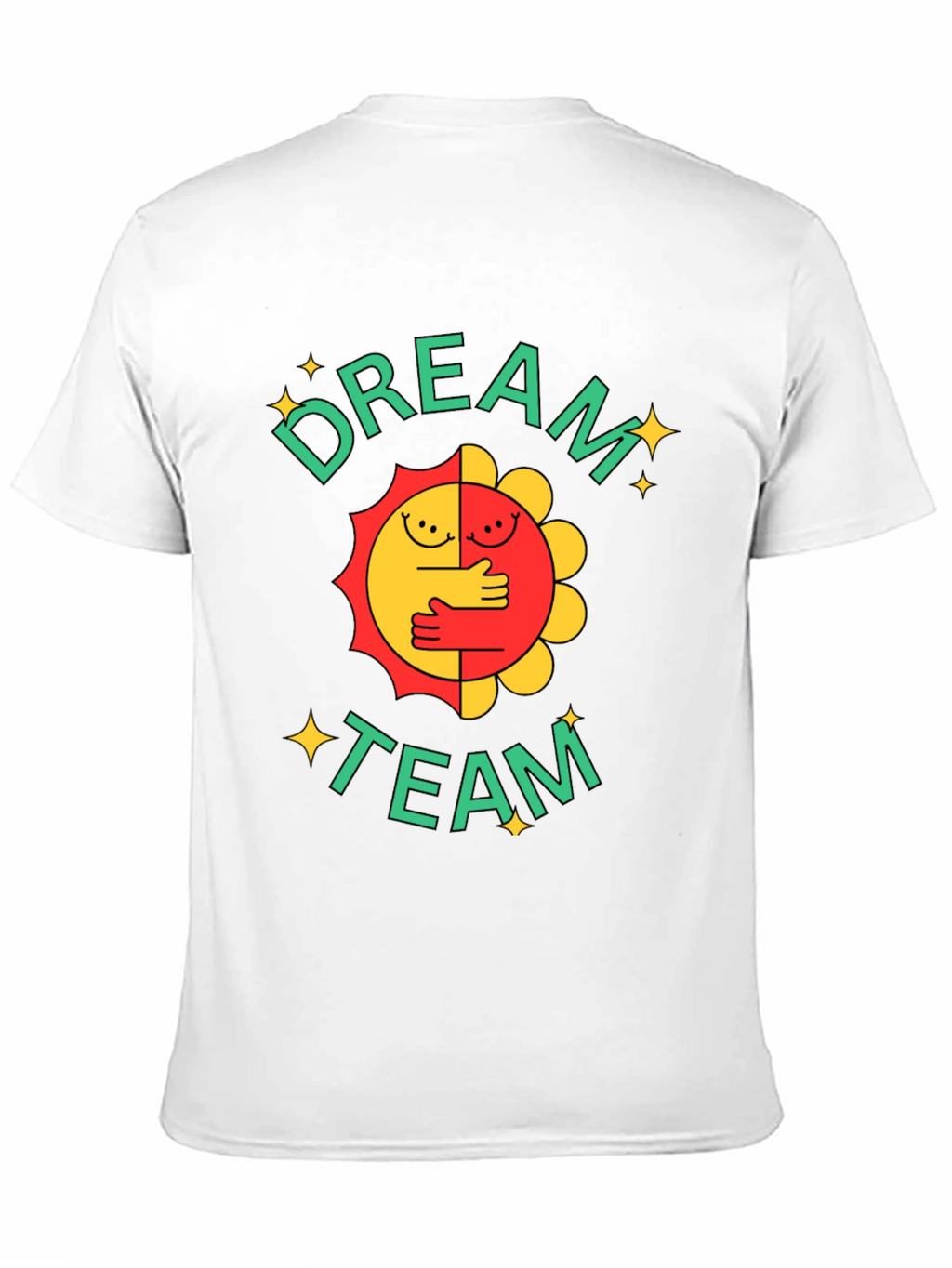 Dream Team Graphic Tee - Black Cotton Blend T-Shirt