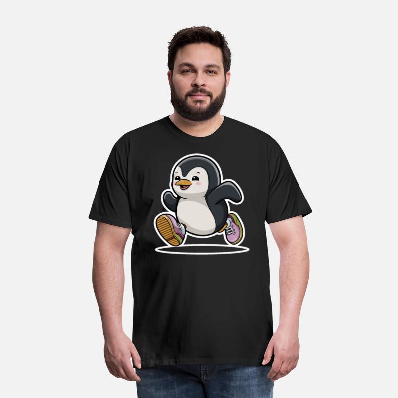 Jogging Jogger Penguin Running with Sneakers
