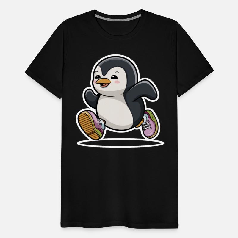 Jogging Jogger Penguin Running with Sneakers