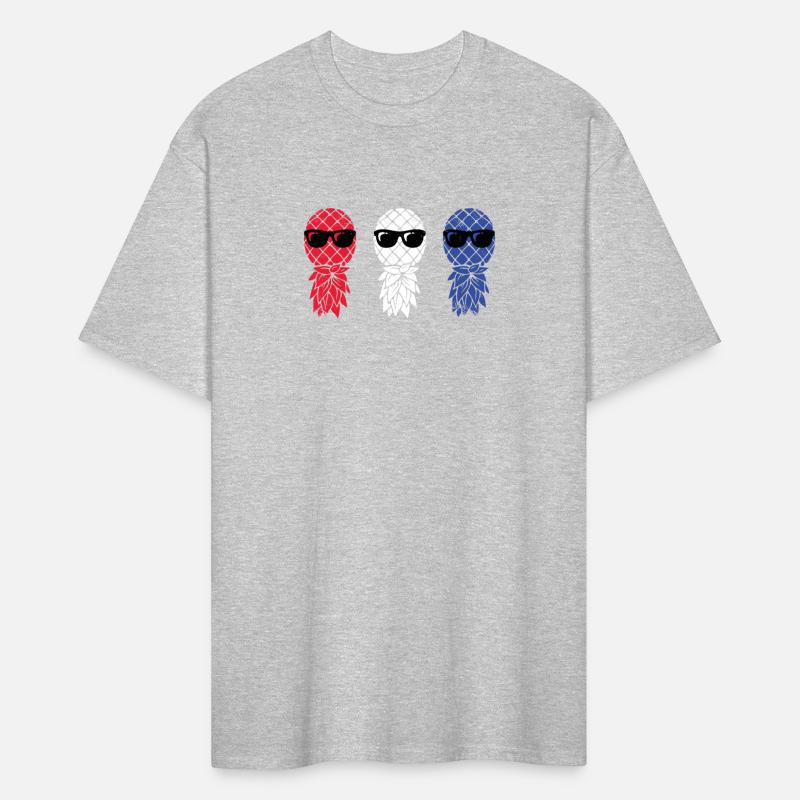 July Patriotic Red White Blue Upside Pineapple