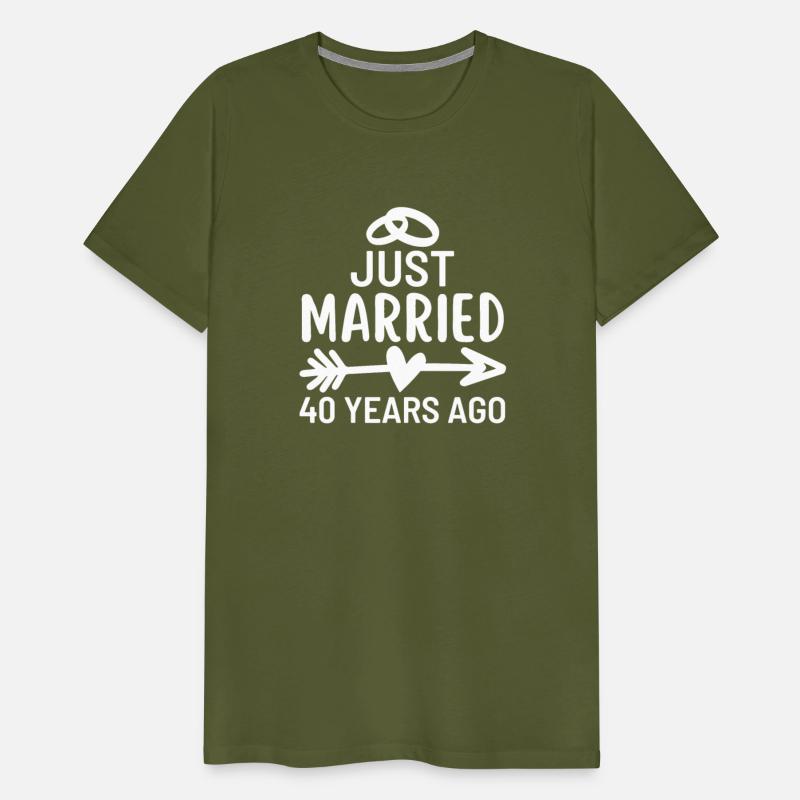 Just Married 40 Years Ago Wedding Anniversary