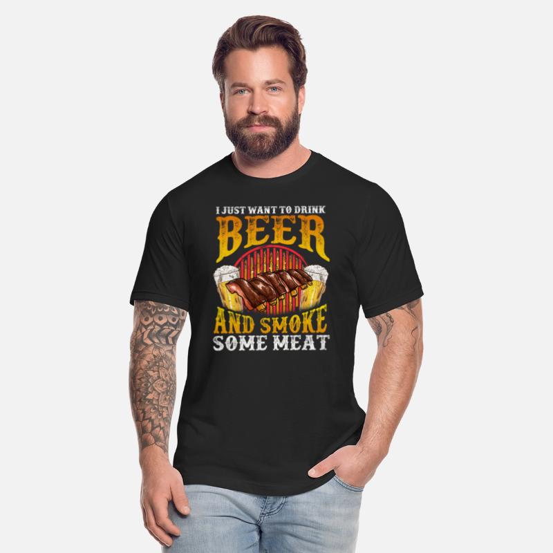 Just Want To Drink Beer and Smoke Meat Distressed