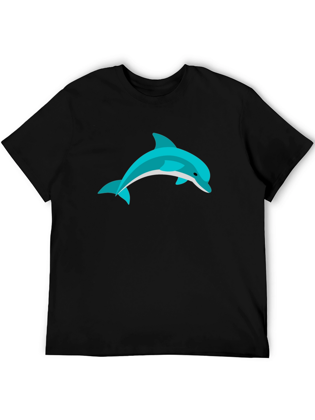 Dolphin Graphic Black T-Shirt