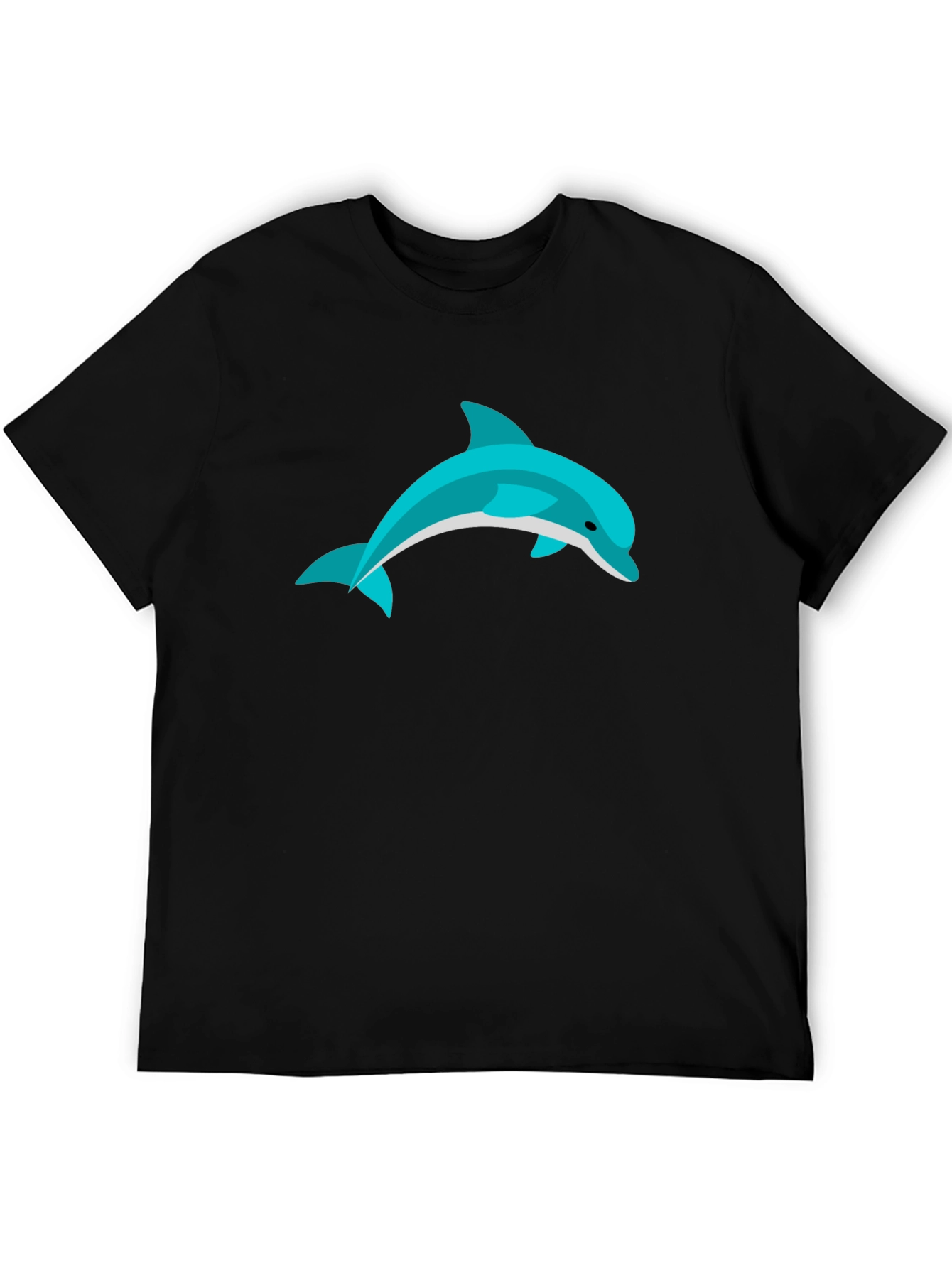 Dolphin Graphic Black T-Shirt