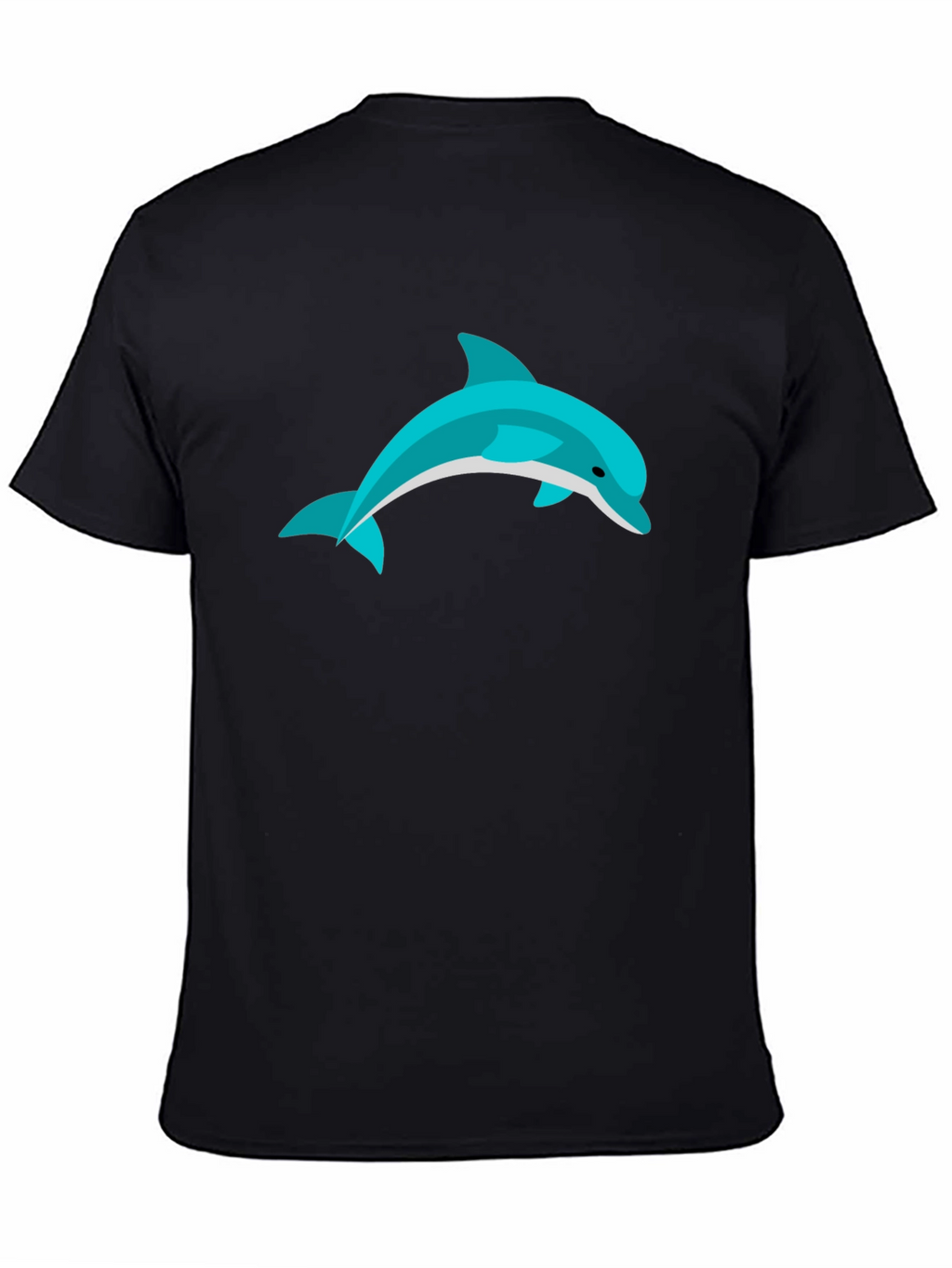 Dolphin Graphic Black T-Shirt