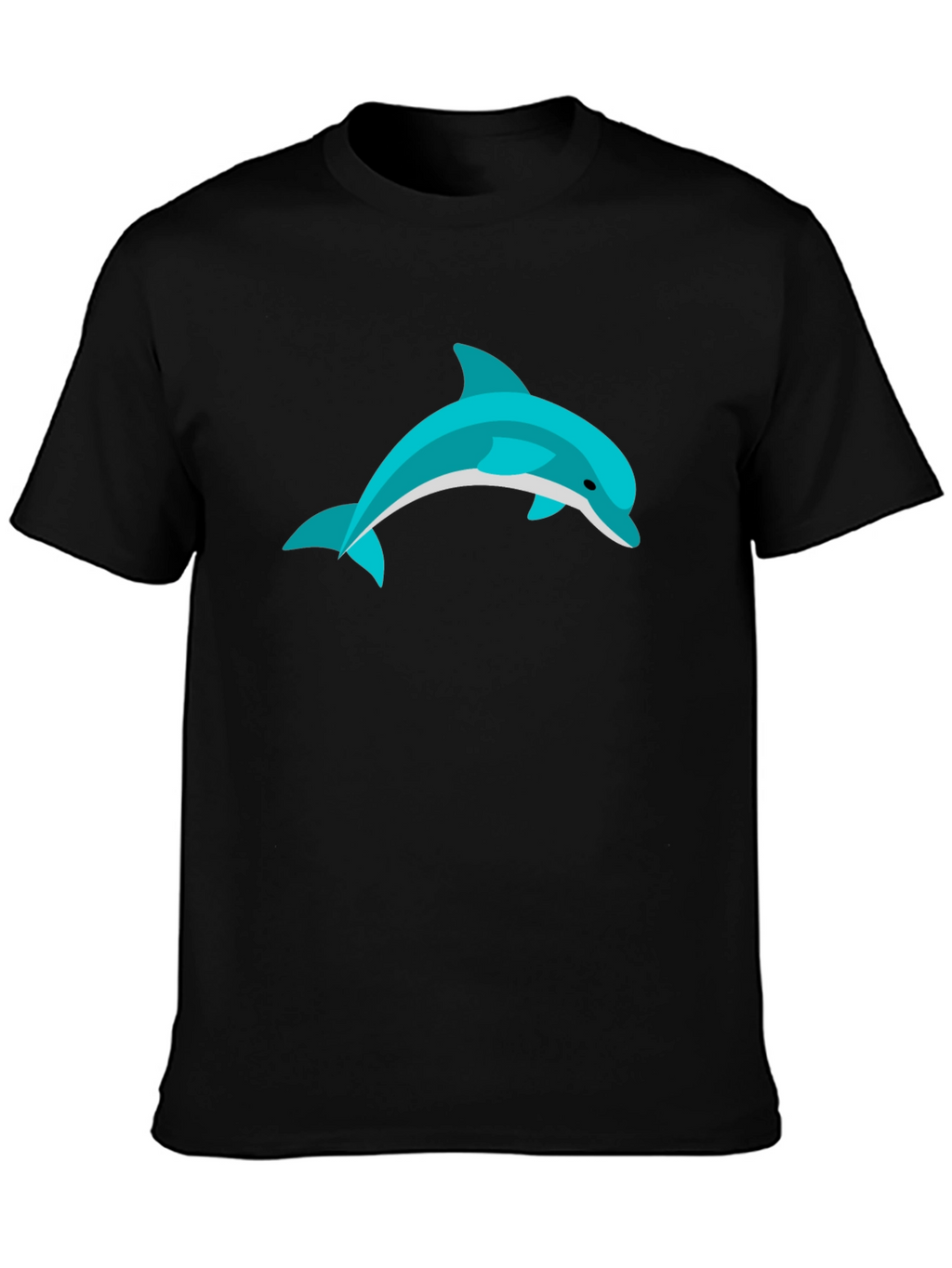 Dolphin Graphic Black T-Shirt