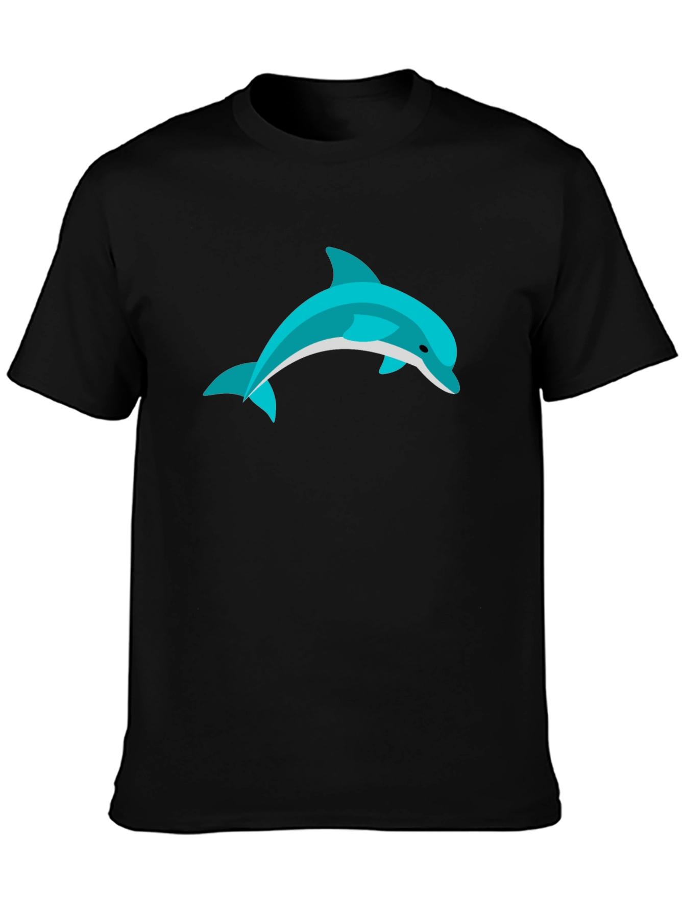 Dolphin Graphic Black T-Shirt