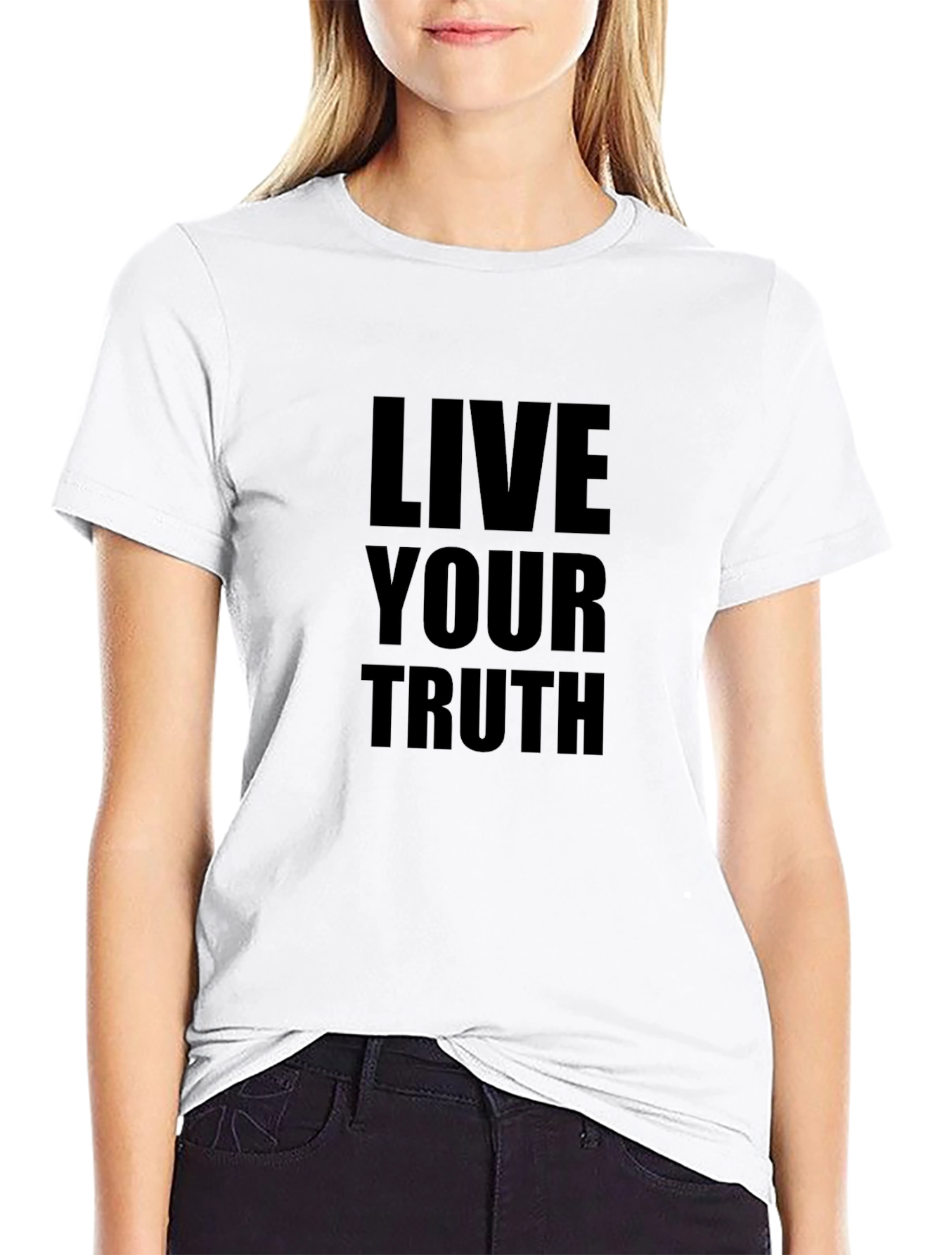Live Your Truth Graphic Tee - Black