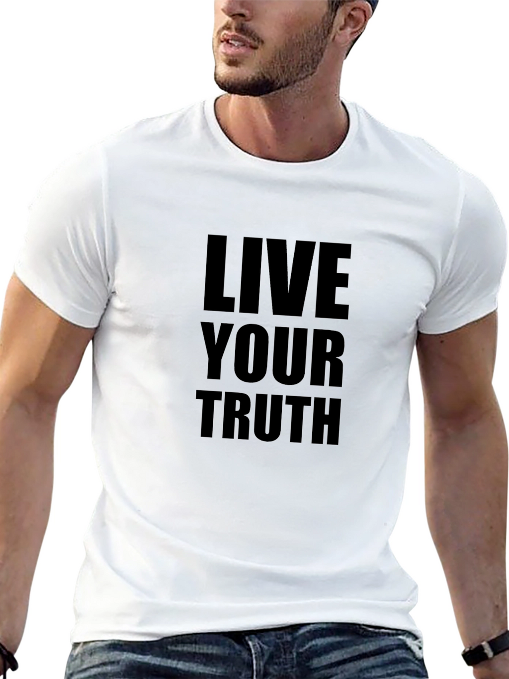 Live Your Truth Graphic Tee - Black