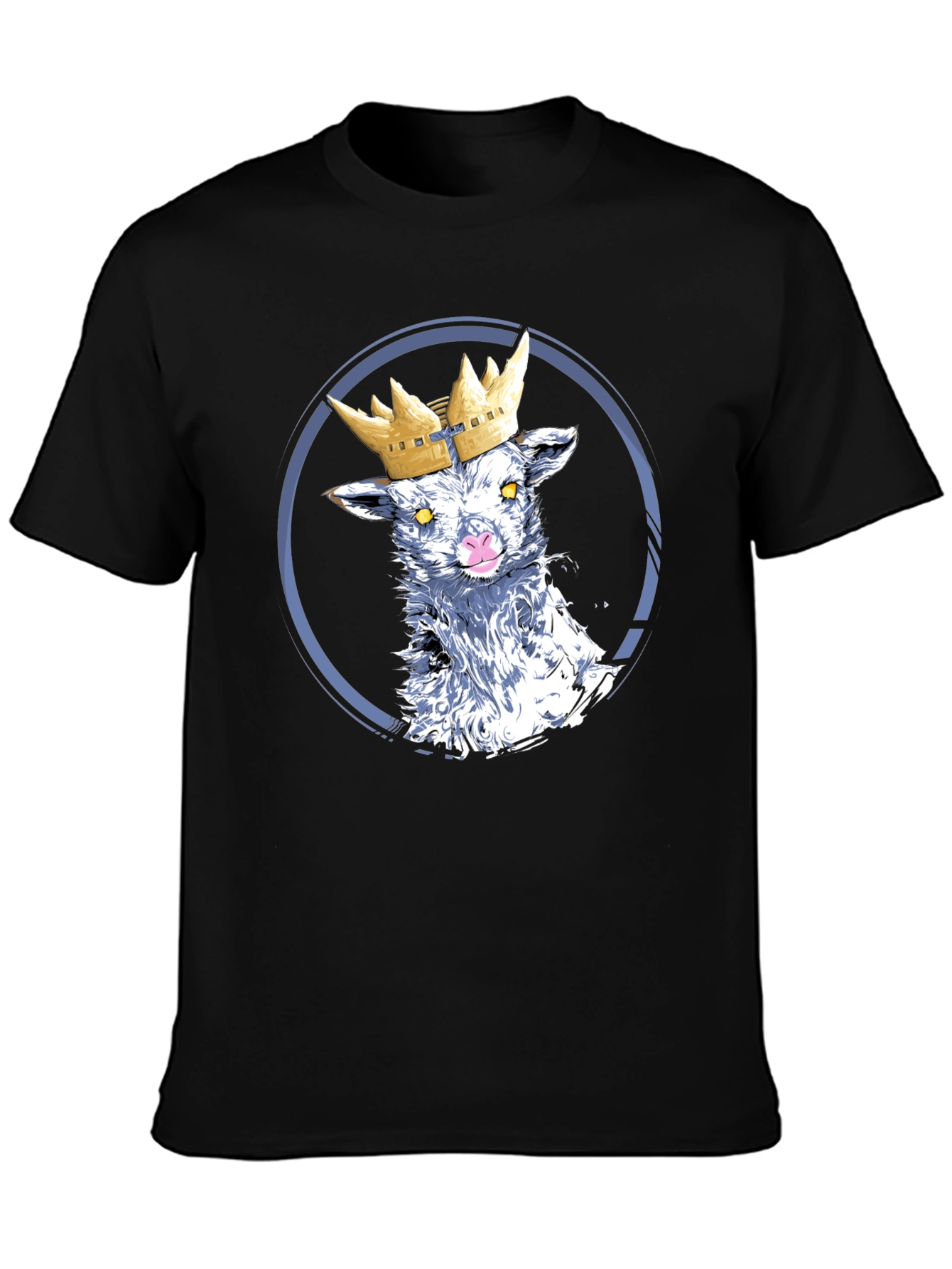 Crowned Lamb Graphic T-Shirt - Black