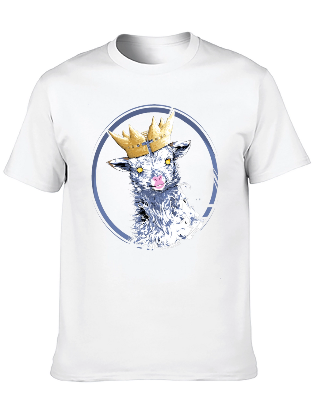 Crowned Lamb Graphic T-Shirt - Black
