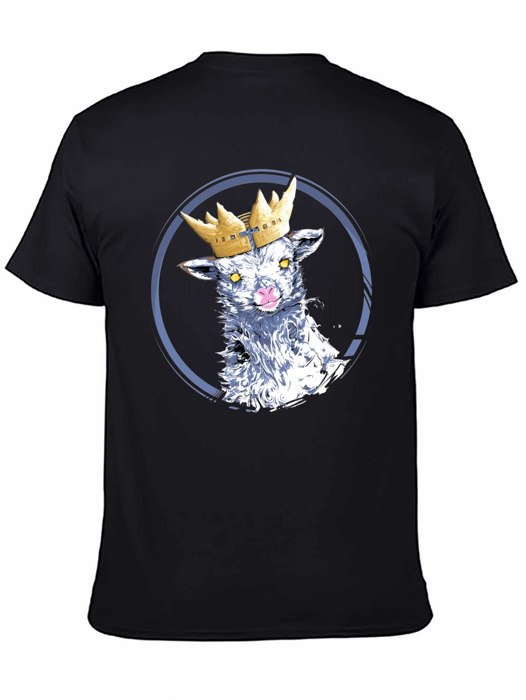 Crowned Lamb Graphic T-Shirt - Black
