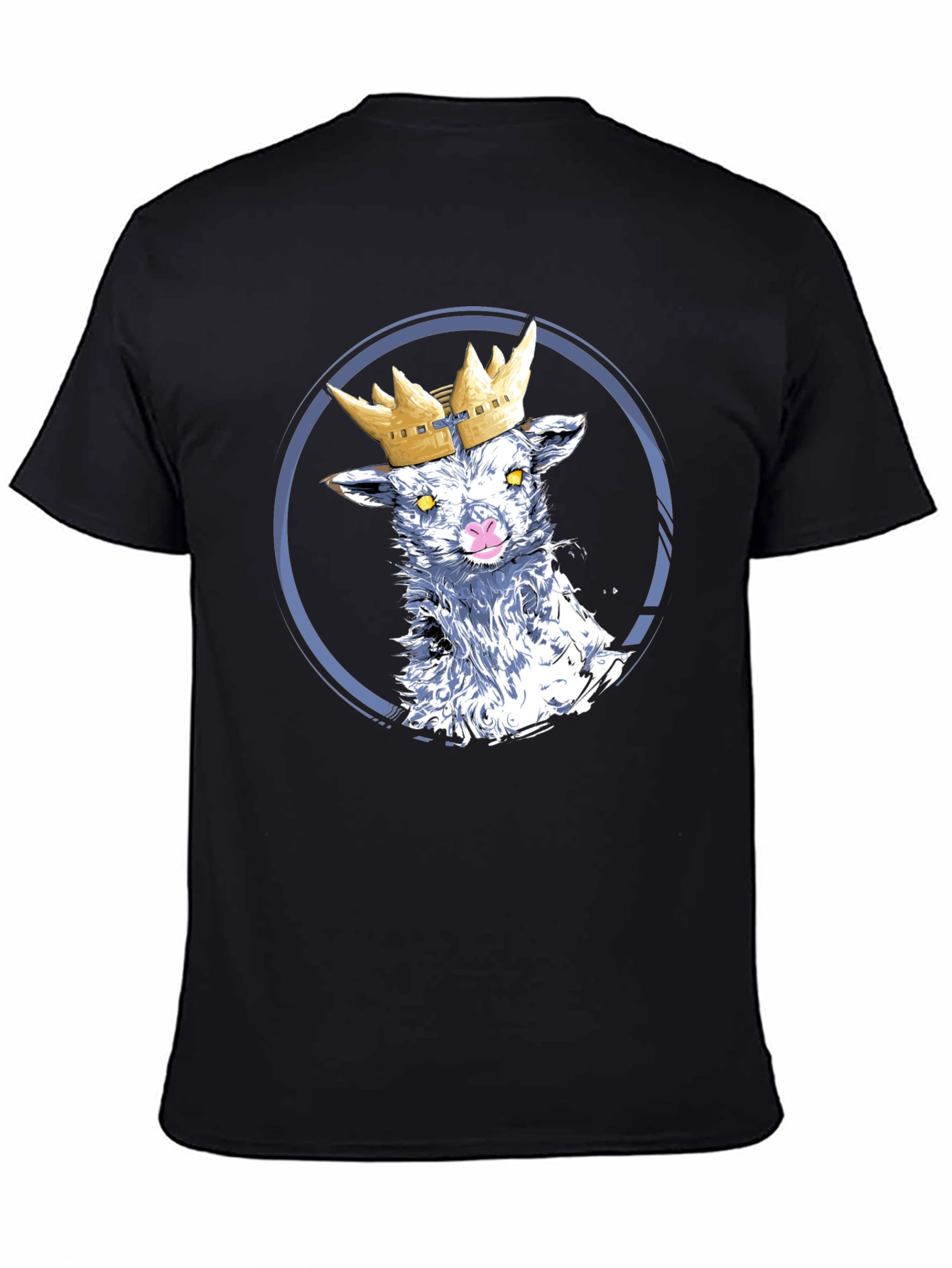 Crowned Lamb Graphic T-Shirt - Black